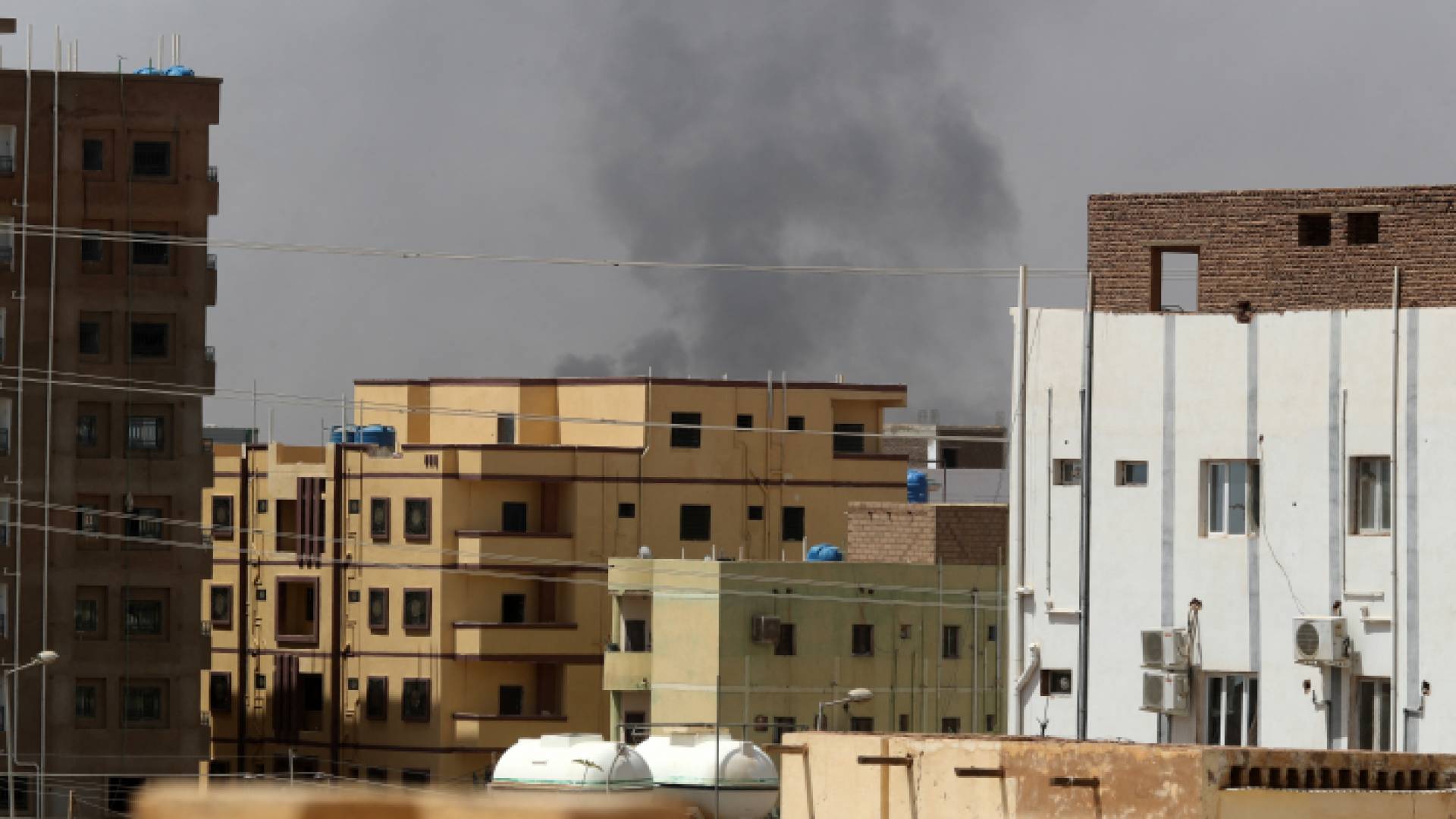 جانب من الانفجار الذي شهدته الخرطوم