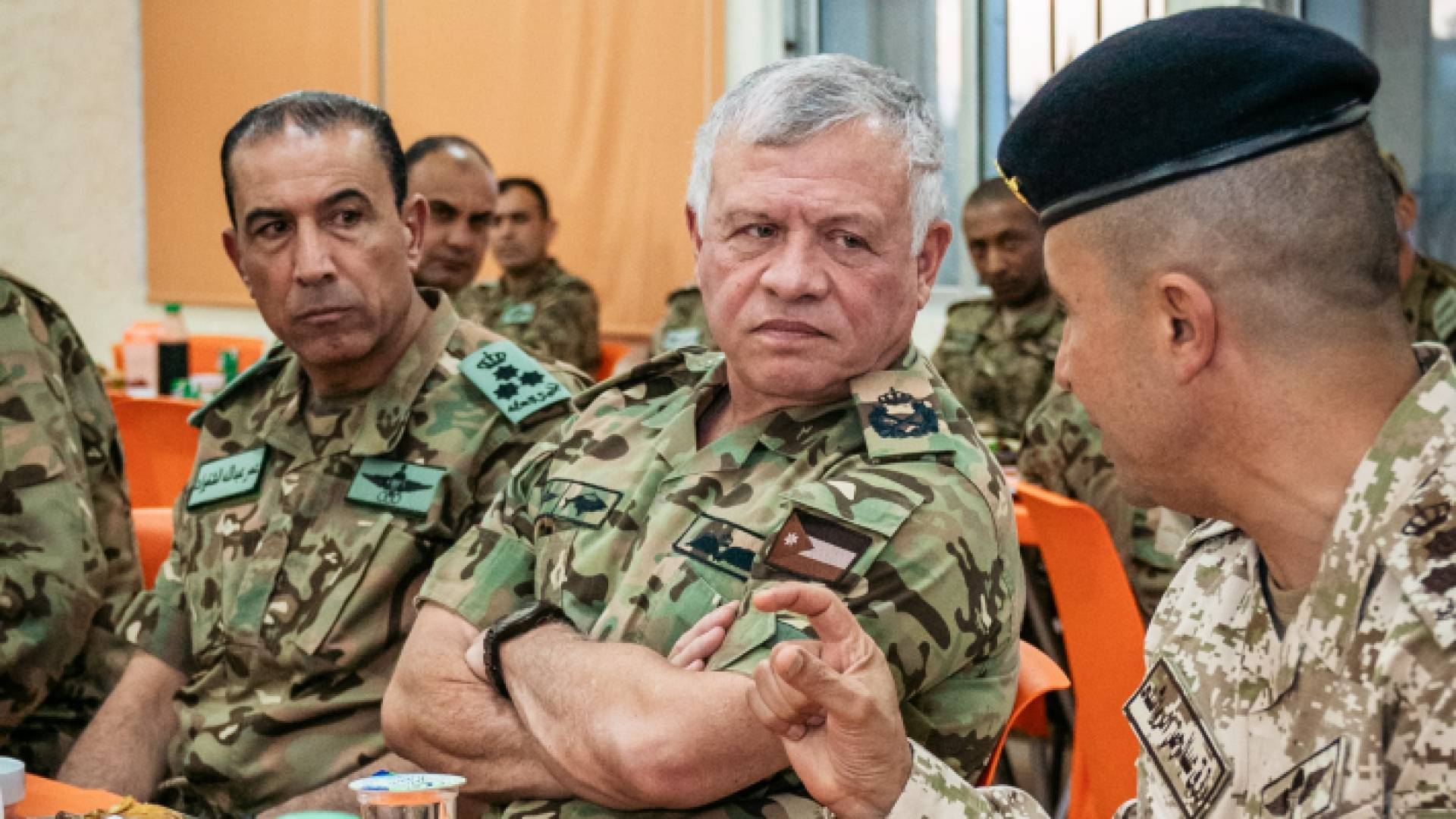 جانب من مشاركة جلالة الملك في حفل الإفطار