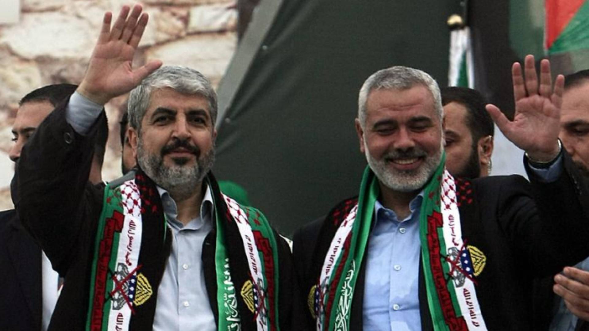 قادة حماس اسماعيل هنية وخالد مشعل