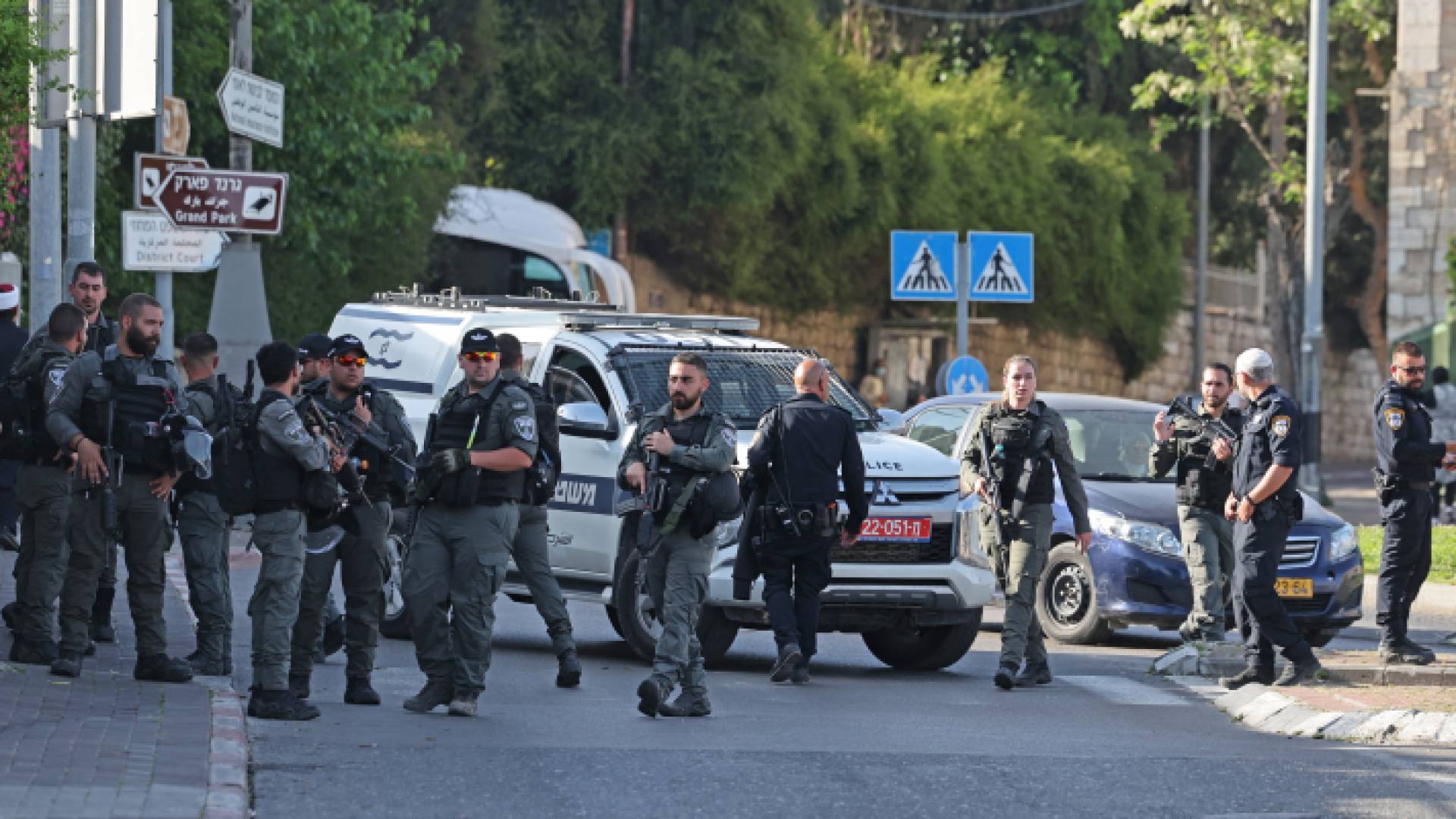 شرطة الاحتلال في مكان العملية