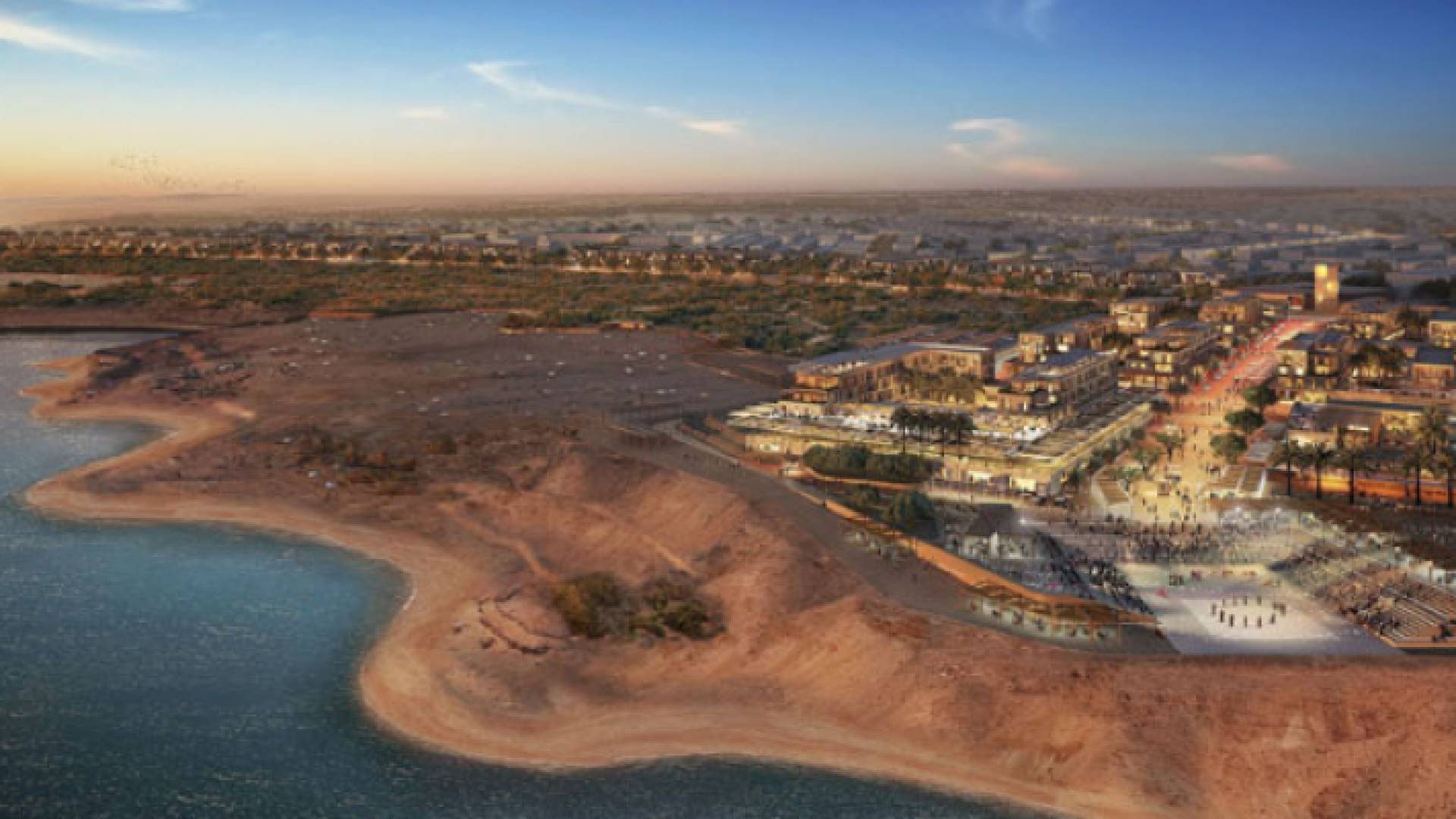 منظر عام لكورنيش البحر الميت