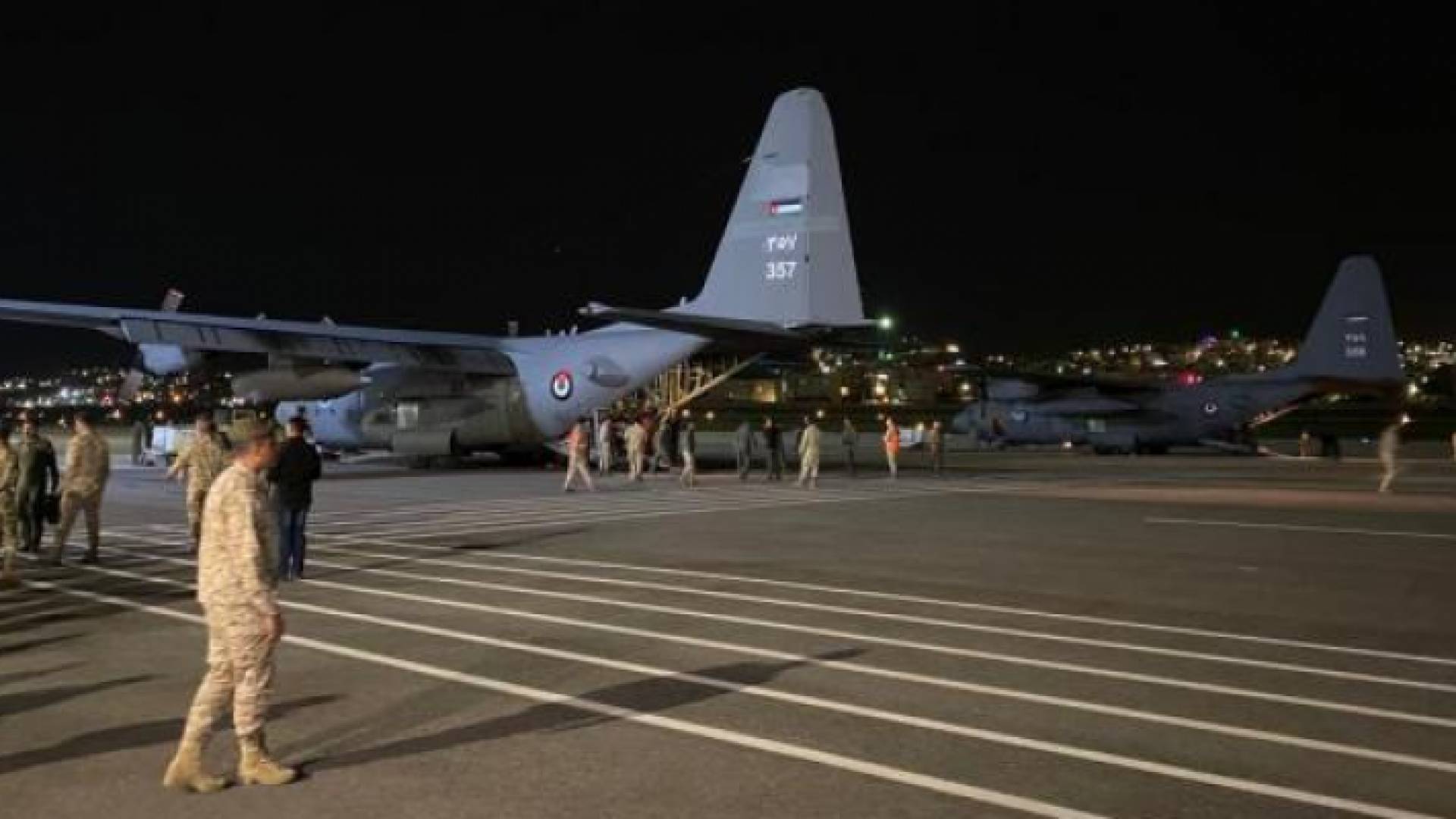 طائرة الإجلاء السابعة من مطار ماركا