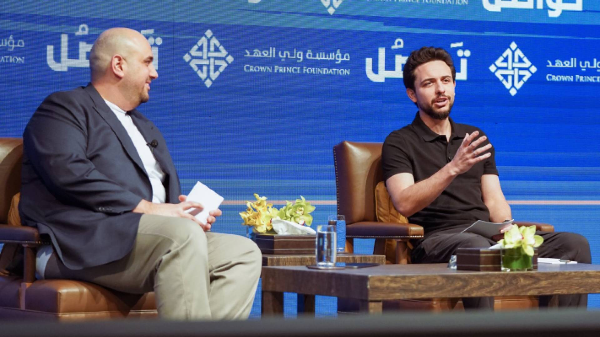 الصورة من مشاركة ولي العهد بمنتدى تواصل
