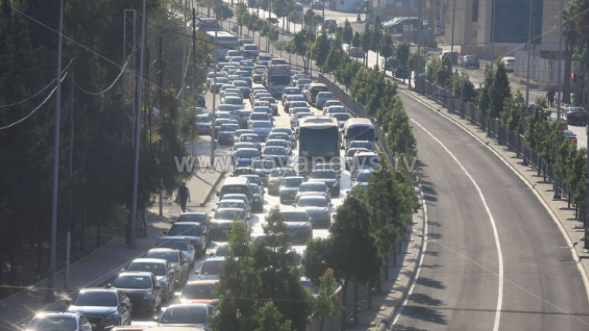 أزمة سير في شوارع العاصمة عمان