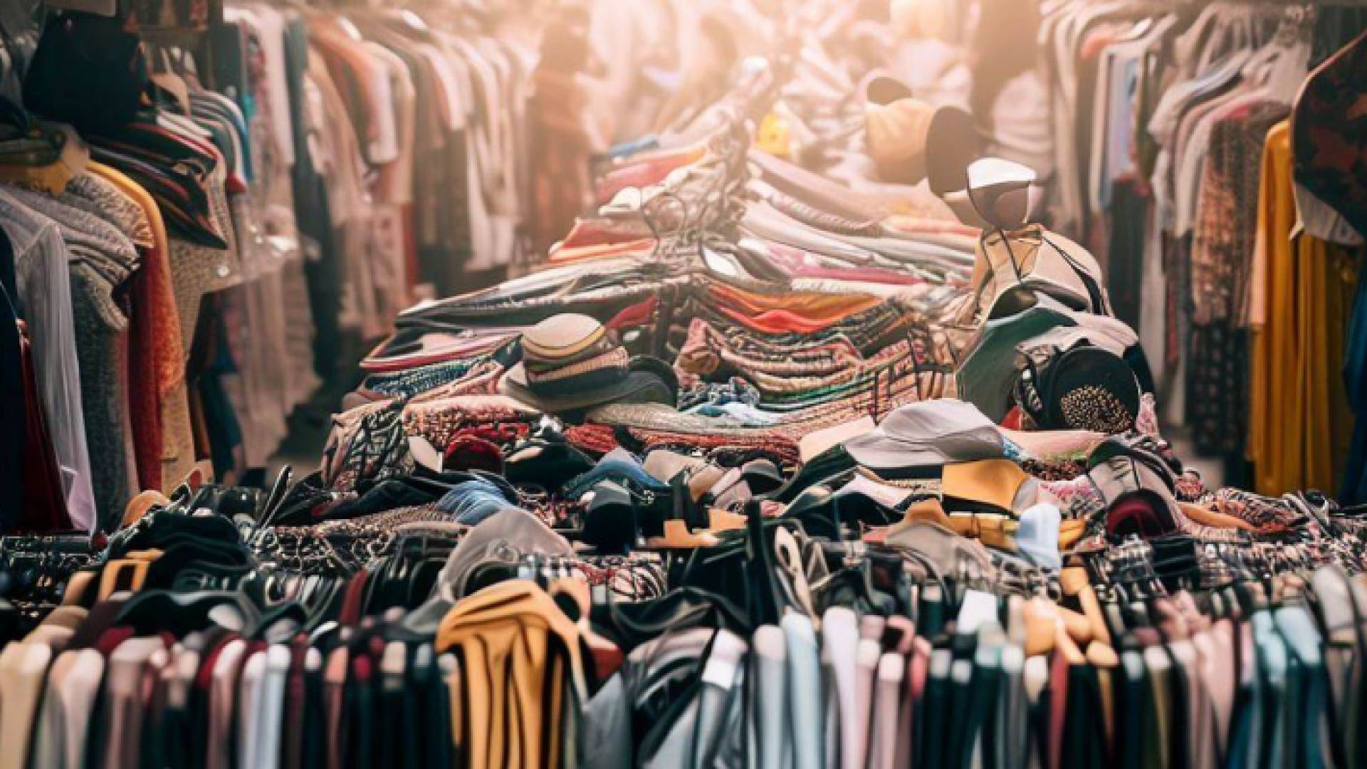 صورة لـ"سوق البالة" بتقنية الذكاء الاصطناعي