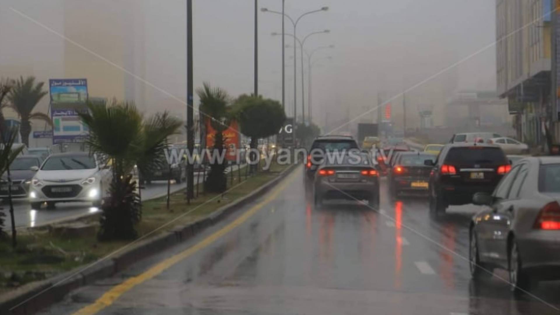 أجواء ماطرة في الأردن