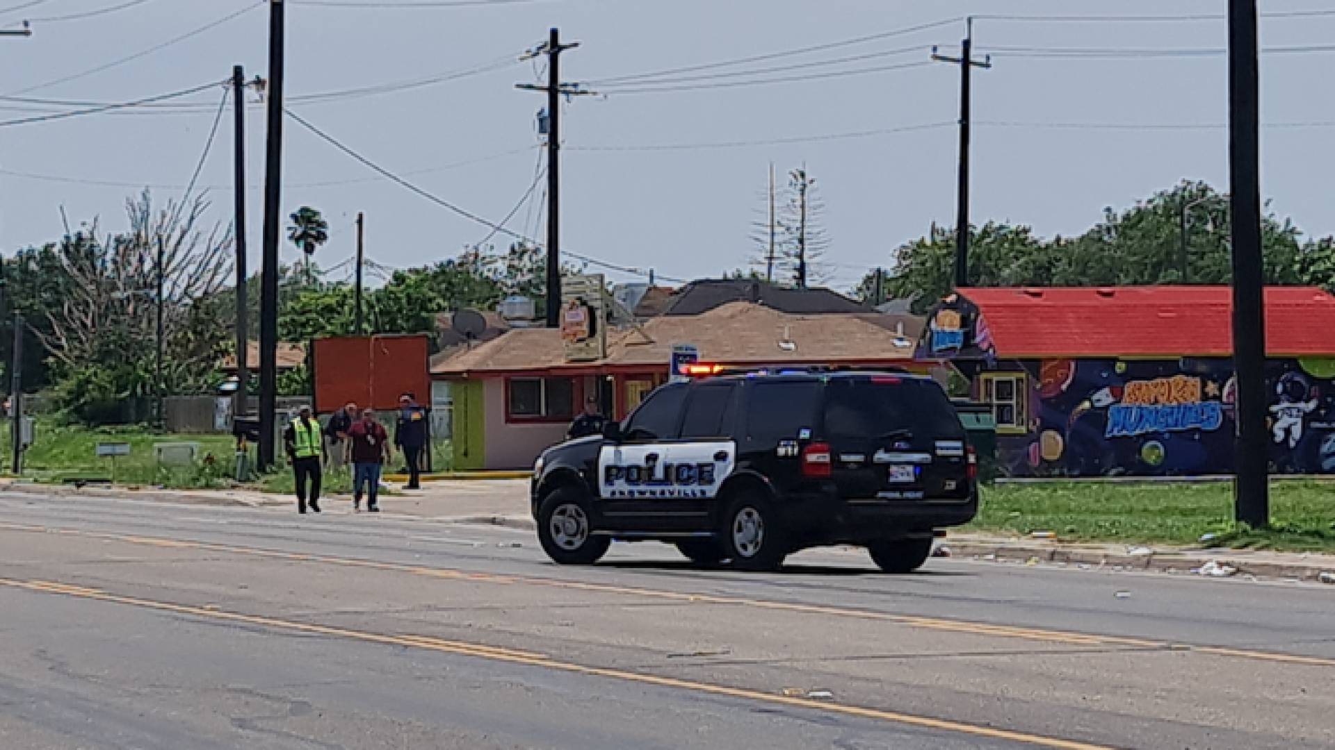 أجهزة إنفاذ القانون في مكان الحادثة