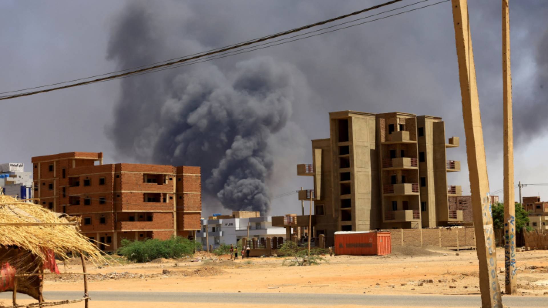 جانب من الاشتباكات في السودان