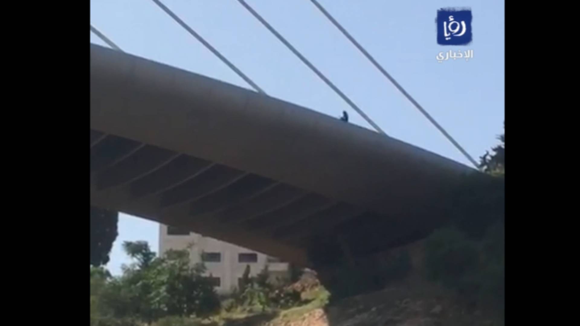 السيدة أثناء محاولتها ألقاء نفسها من جسر عبدون