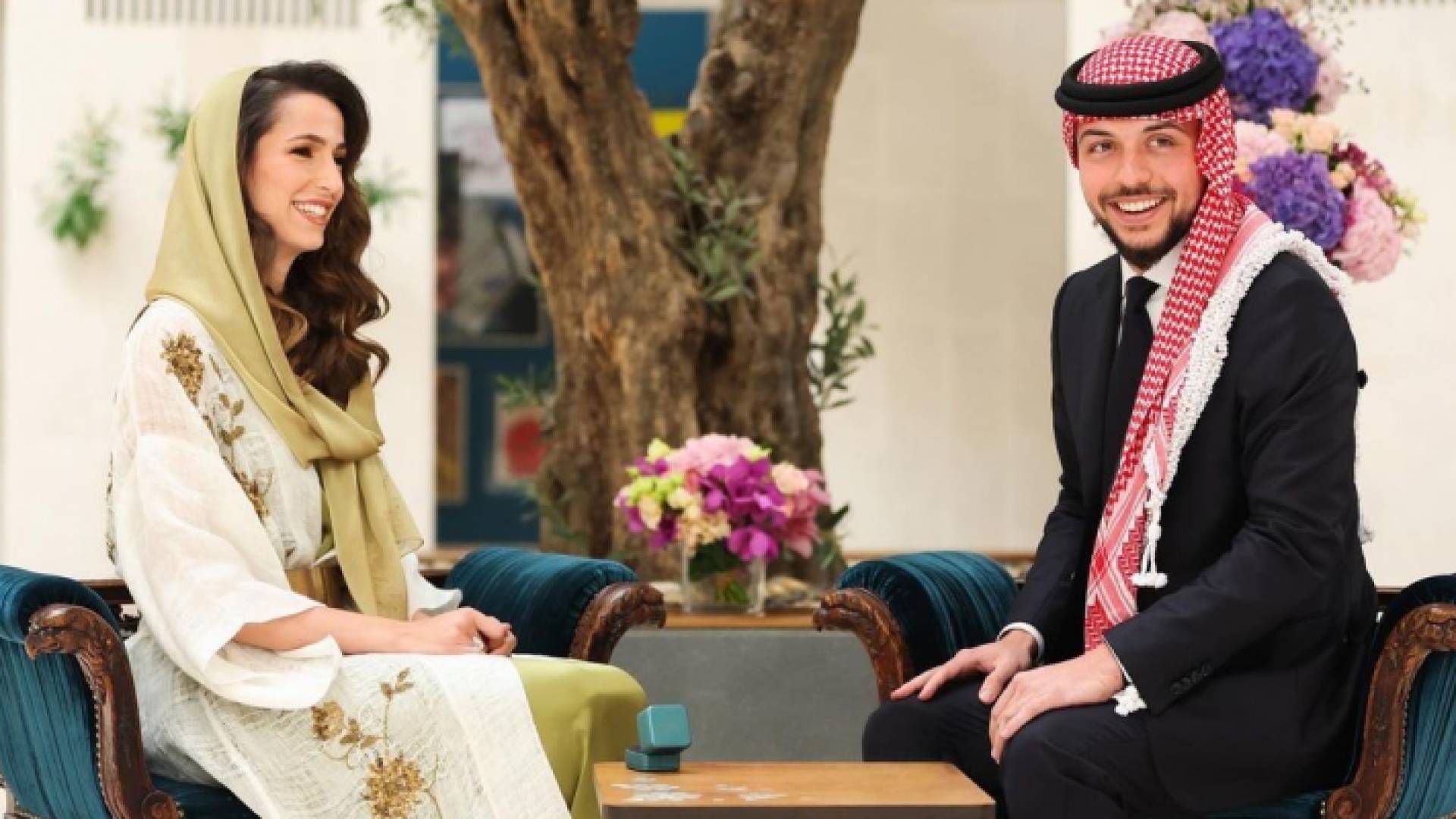 سمو ولي العهد والآنسة رجوة