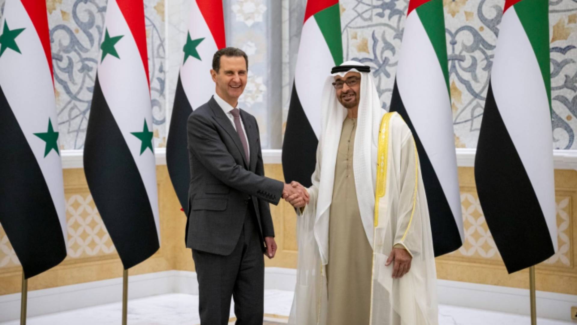 بشار الأسد والشيخ محمد بن زايد