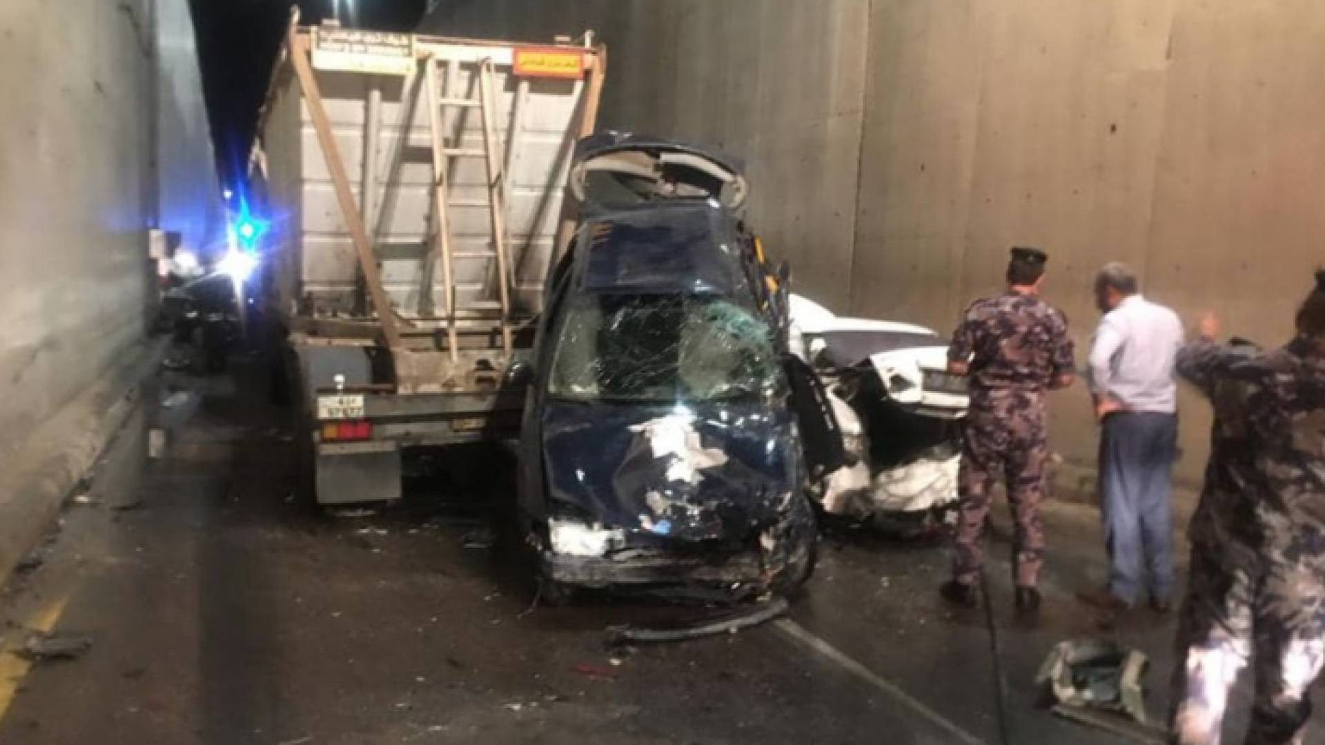 صورة حادث النفق في العقبة