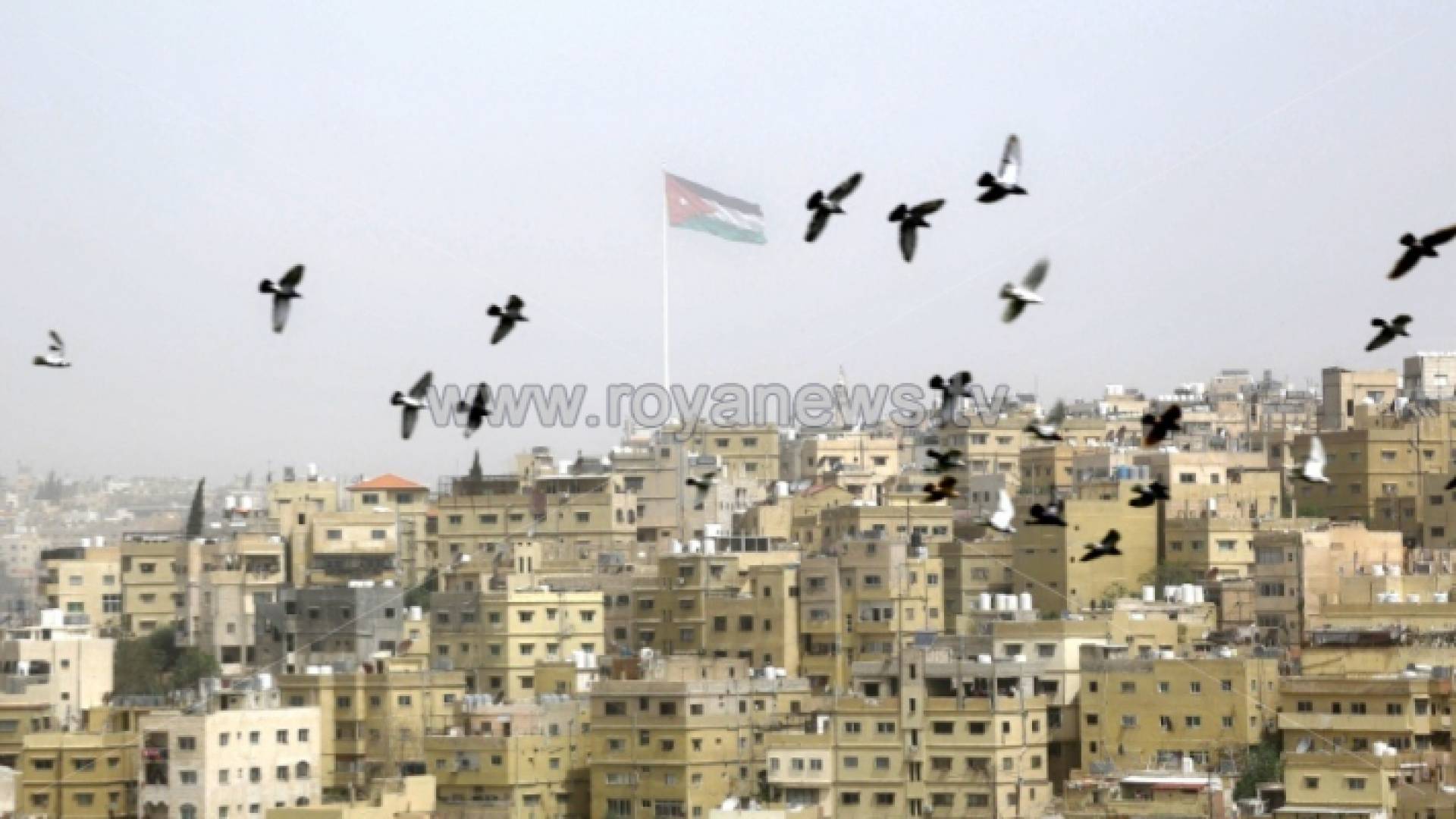 أجواء مغبرة في العاصمة عمان