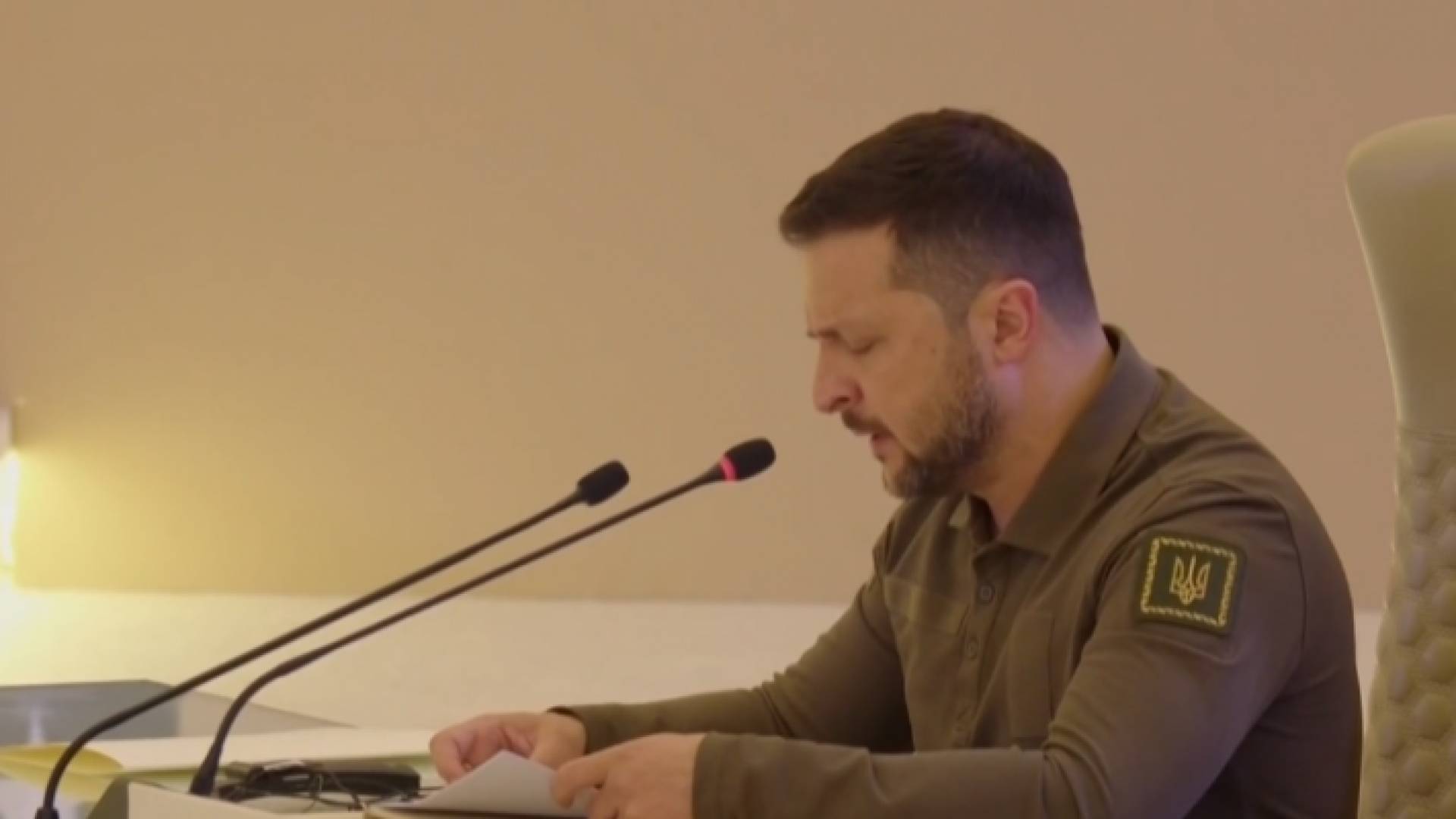 الرئيس الأوكراني فلاديمير زيلينسكي