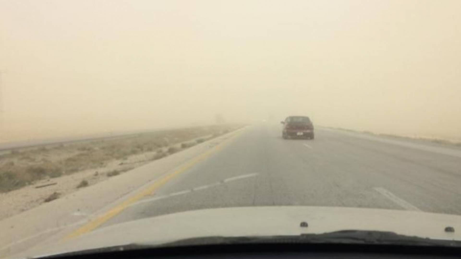 أجواء مغبرة في شوارع الأردن "أرشيفية"