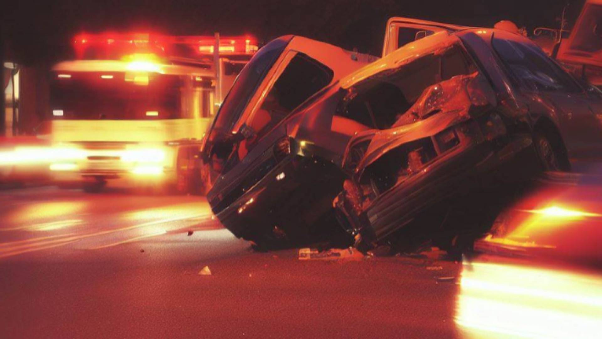 صورة لحادث سير بتقنية الذكاء الاصطناعي