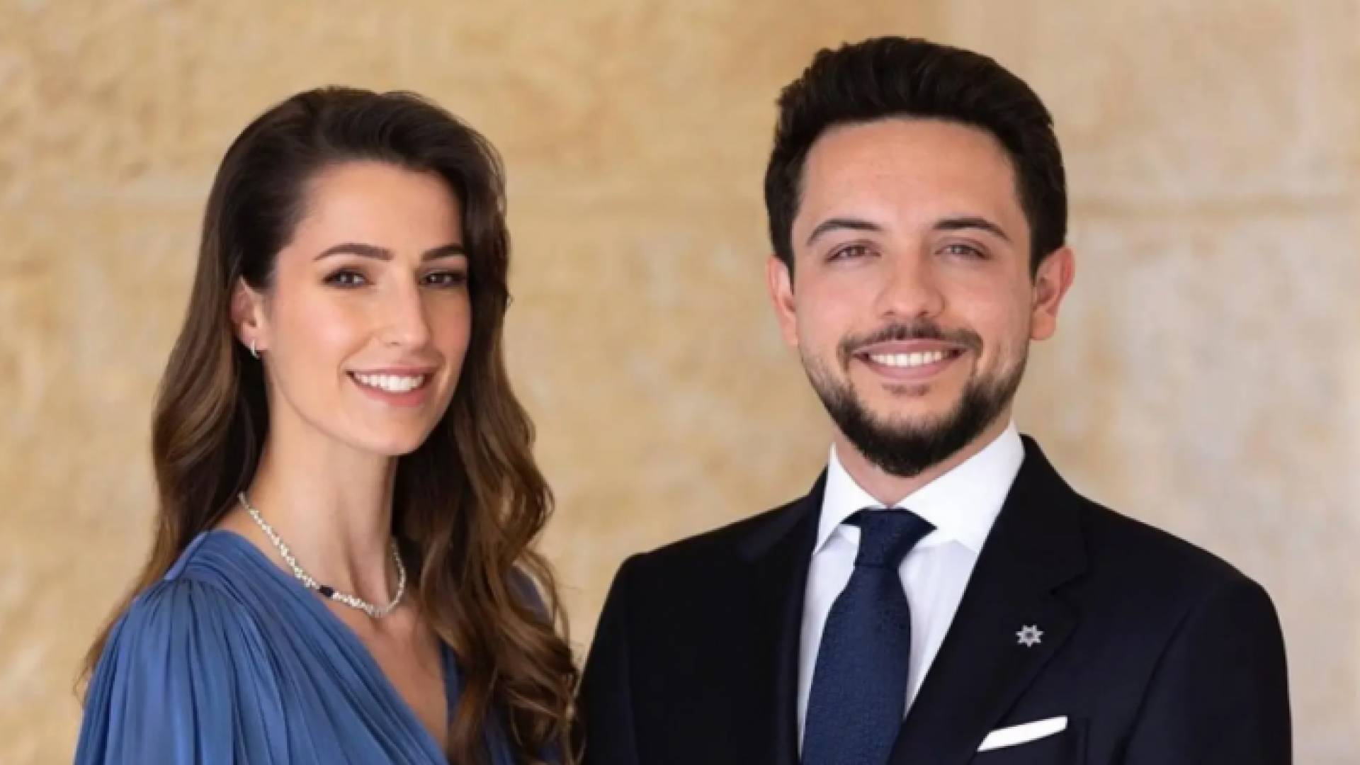 سمو الأمير الحسين، ولي العهد، والآنسة رجوة