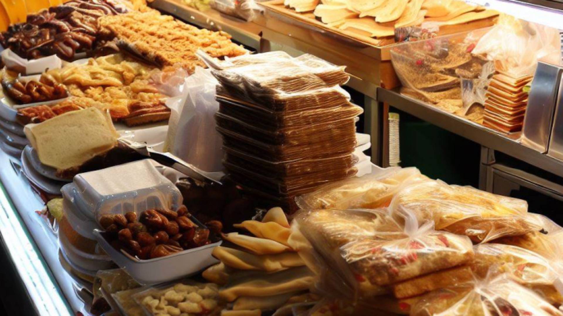 صورة تعبيرية لمواد غذائية من الذكاء الاصطناعي