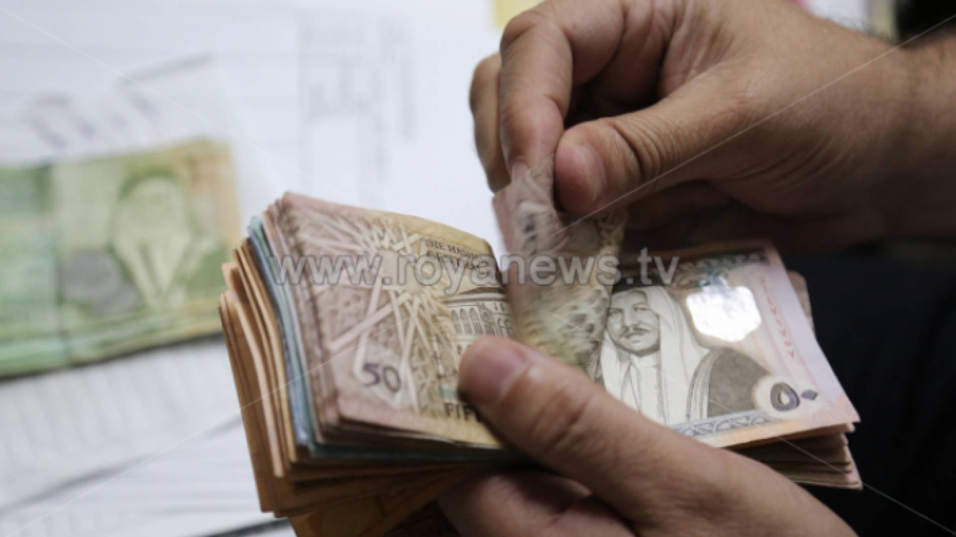 مبالغ نقدية أردنية