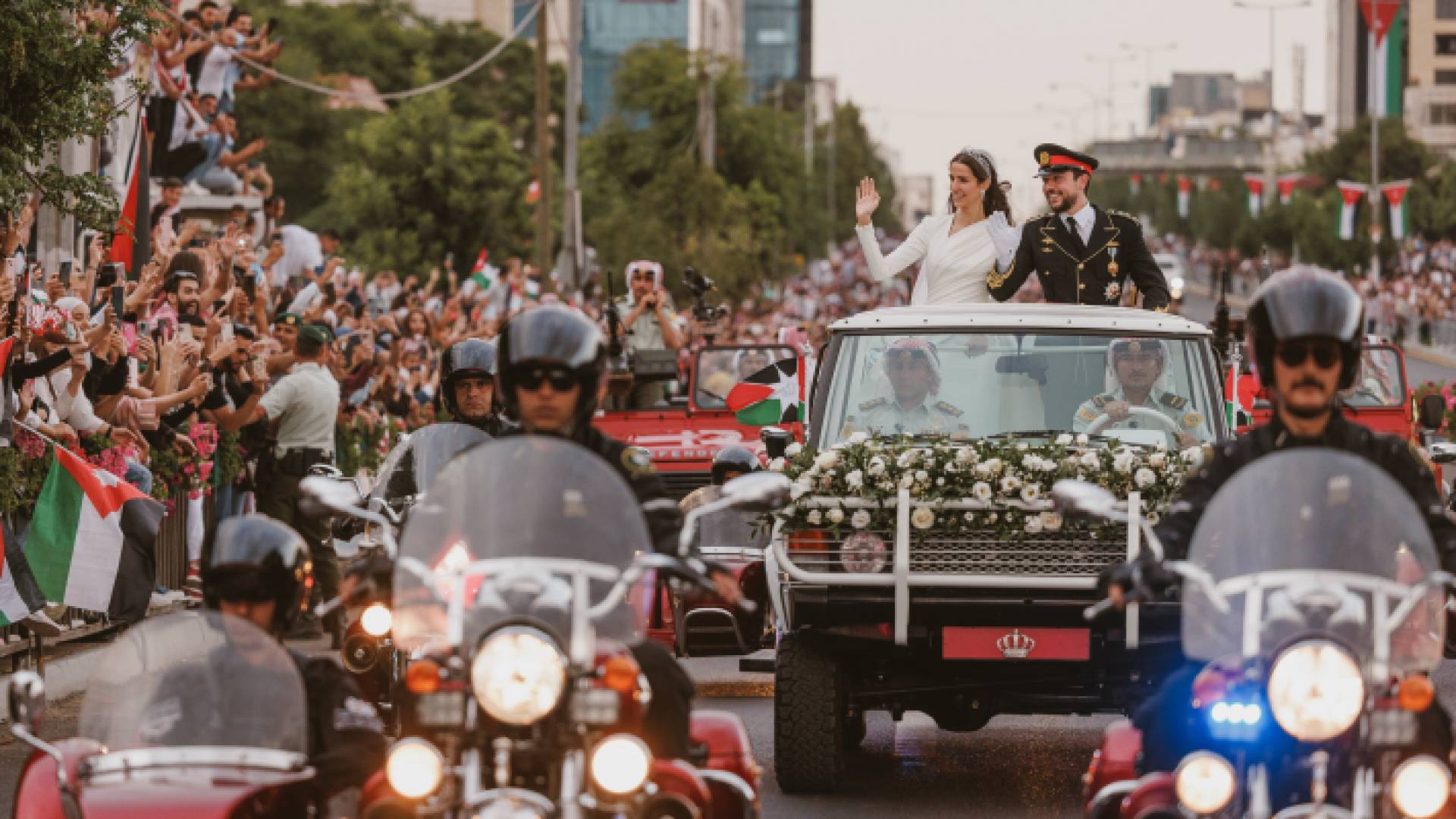 ولي العهد والأميرة رجوة الحسين