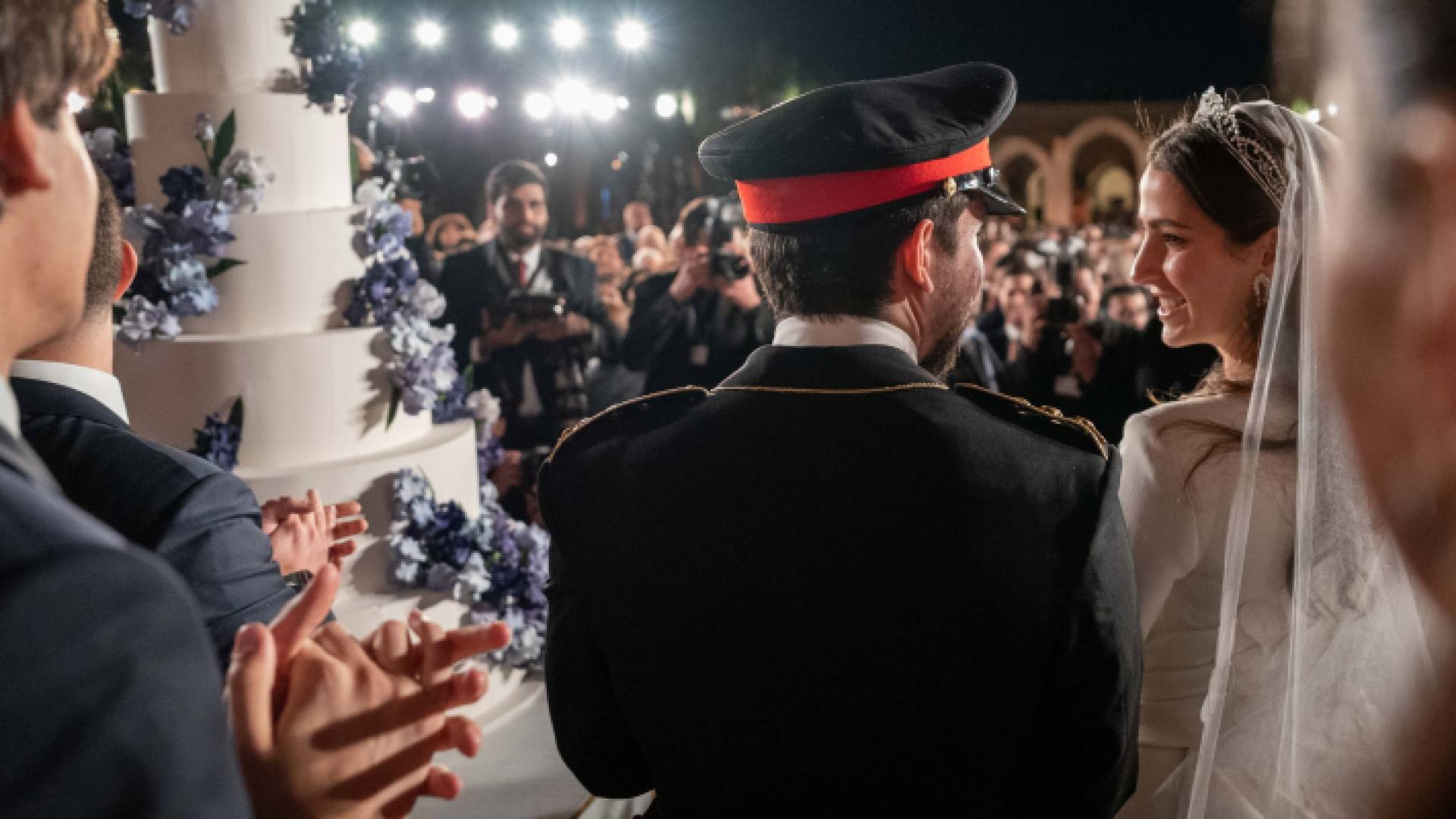 ولي العهد الأمير الحسين بن عبدالله الثاني والأميرة رجوة الحسين