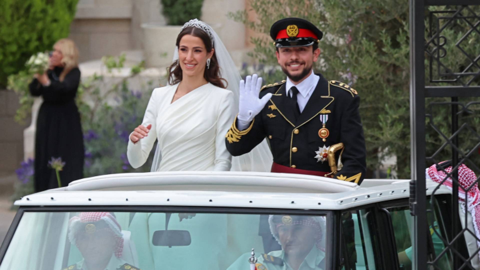 سمو الأمير الحسين بن عبد الله الثاني والأميرة رجوة