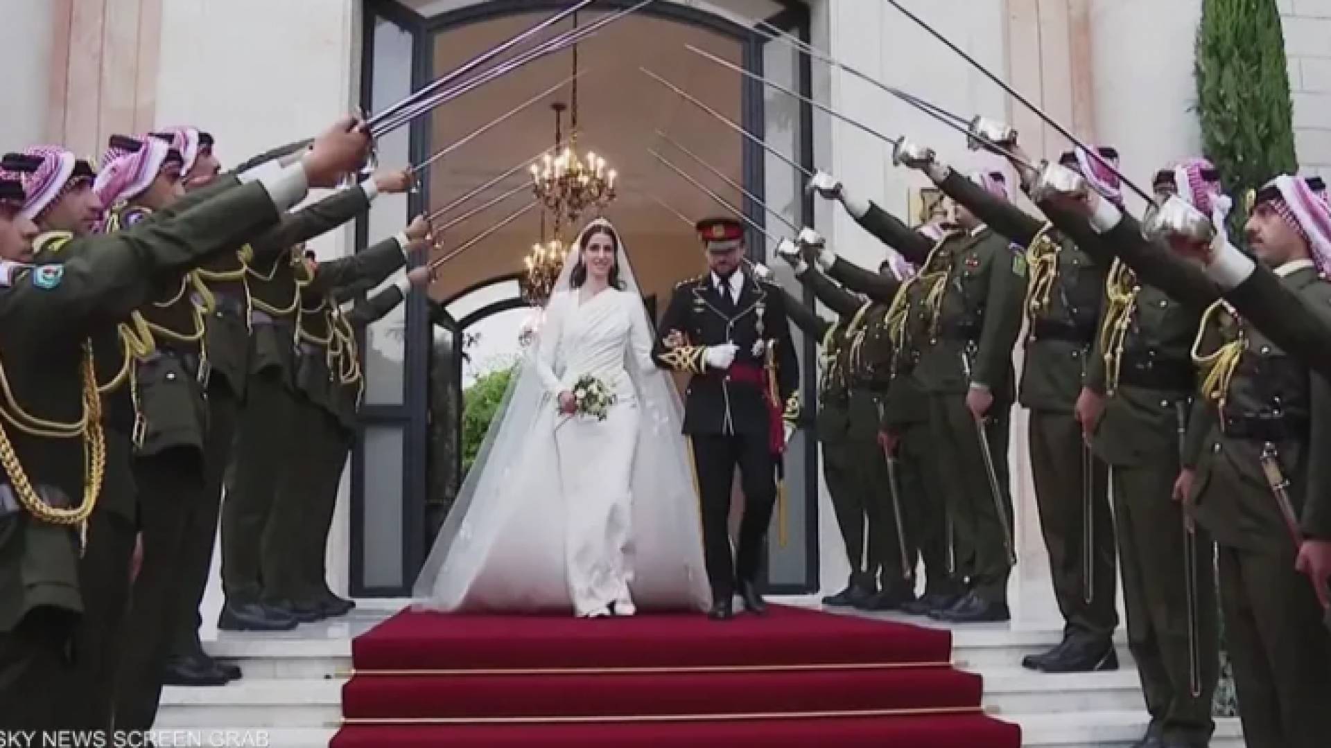 سمو الأمير الحسين بن عبد الله الثاني والأميرة رجوة الحسين