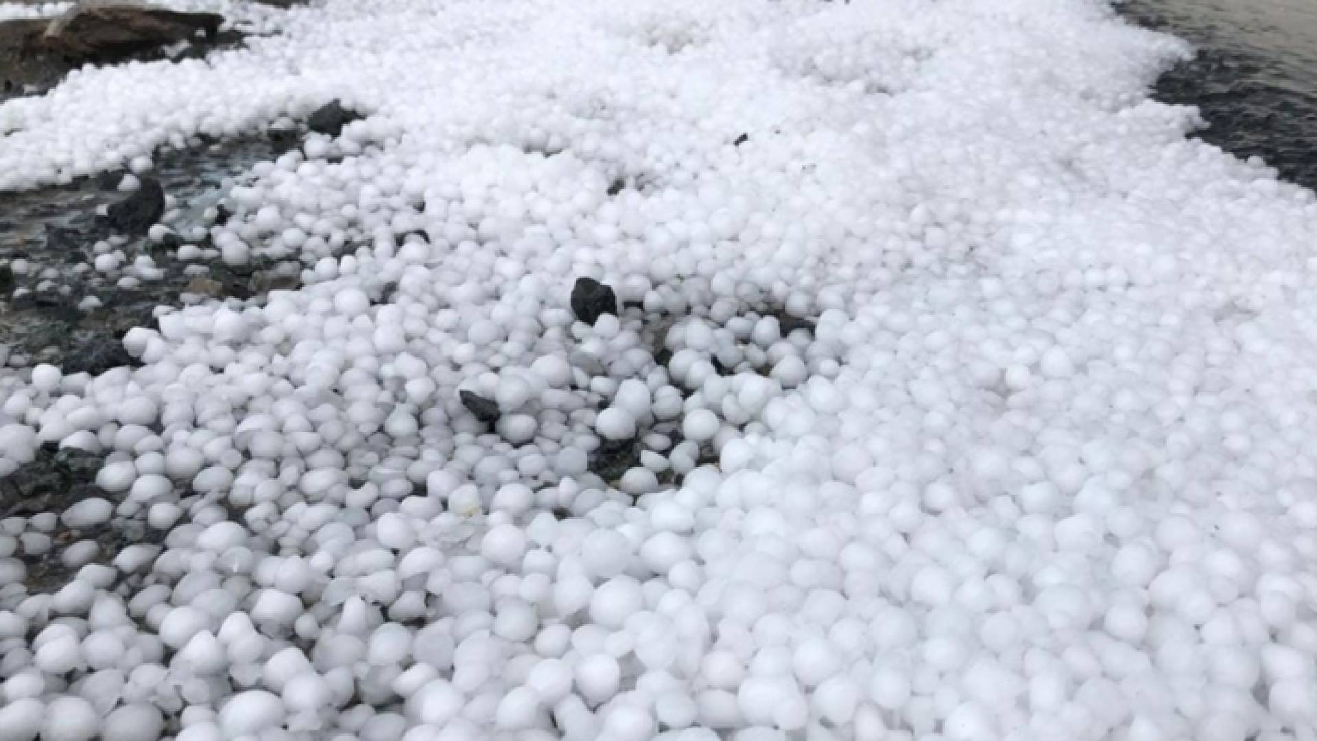 حبات برد كبيرة سقطت في بعض مناطق الأردن "أرشيفية"