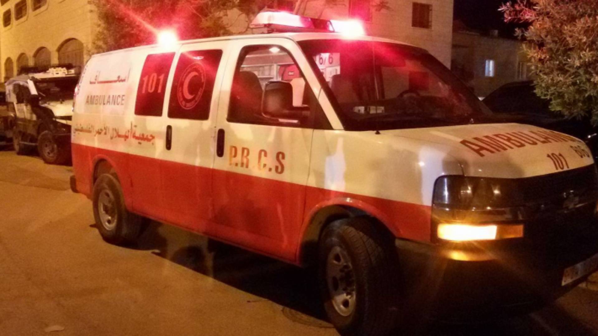 سيارة إسعاف للهلال الأحمر الفلسطيني