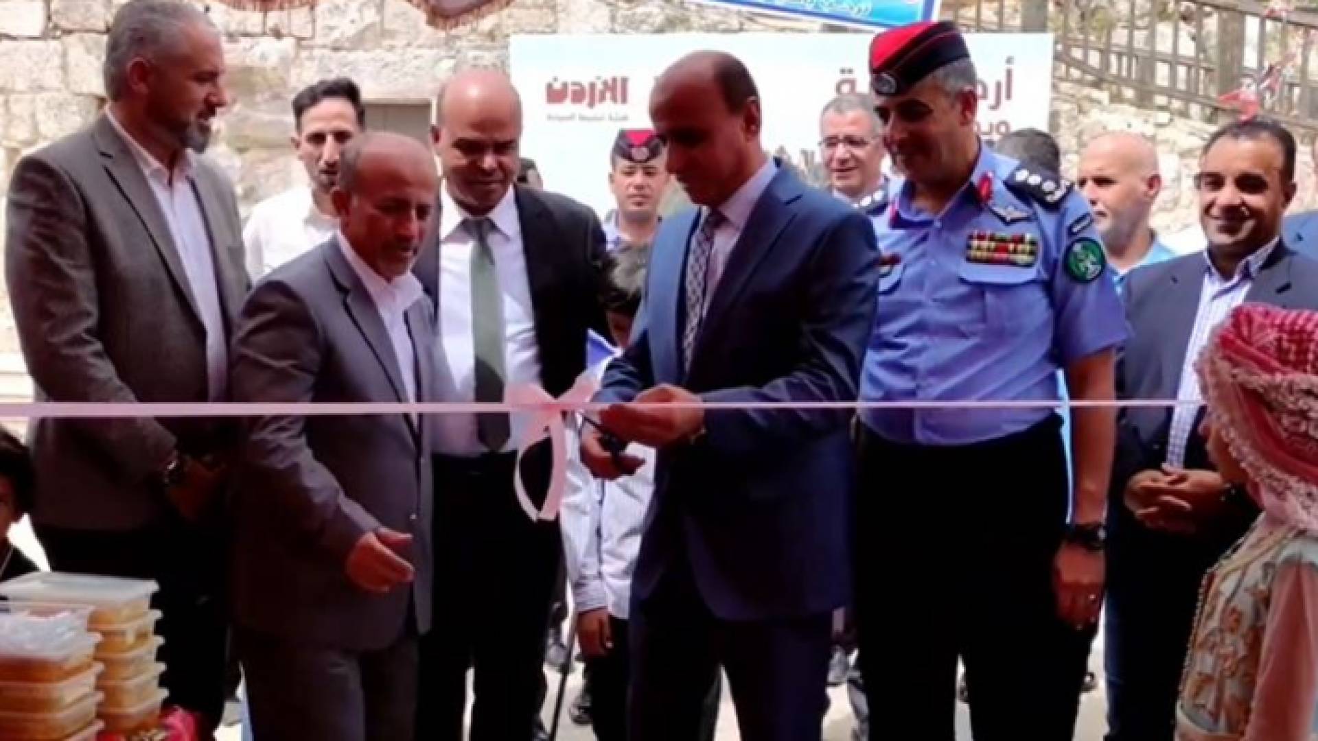 خلال افتتاح مهرجان ربيع عجلون