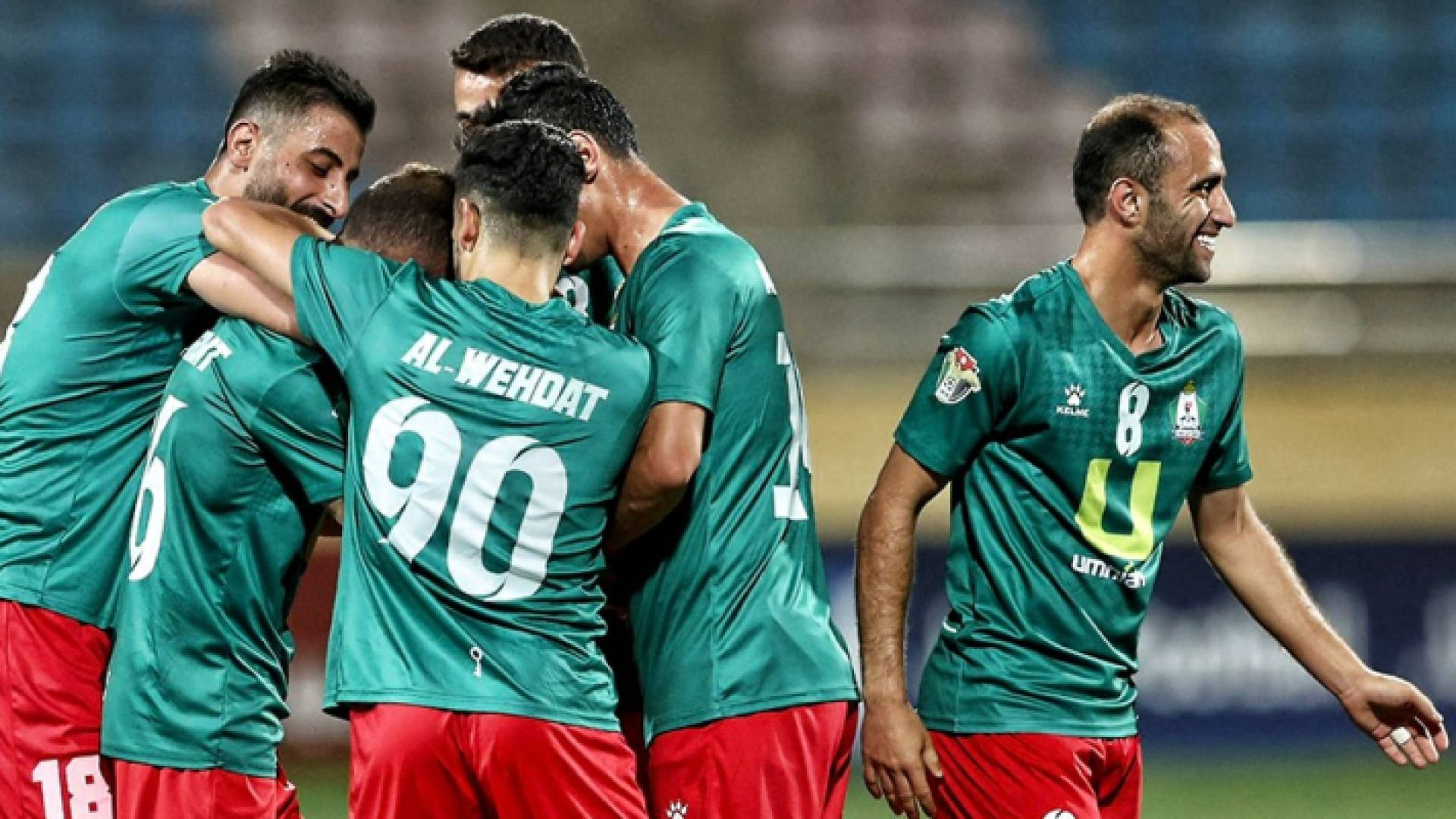 من احتفال نجوم الوحدات بالهدف