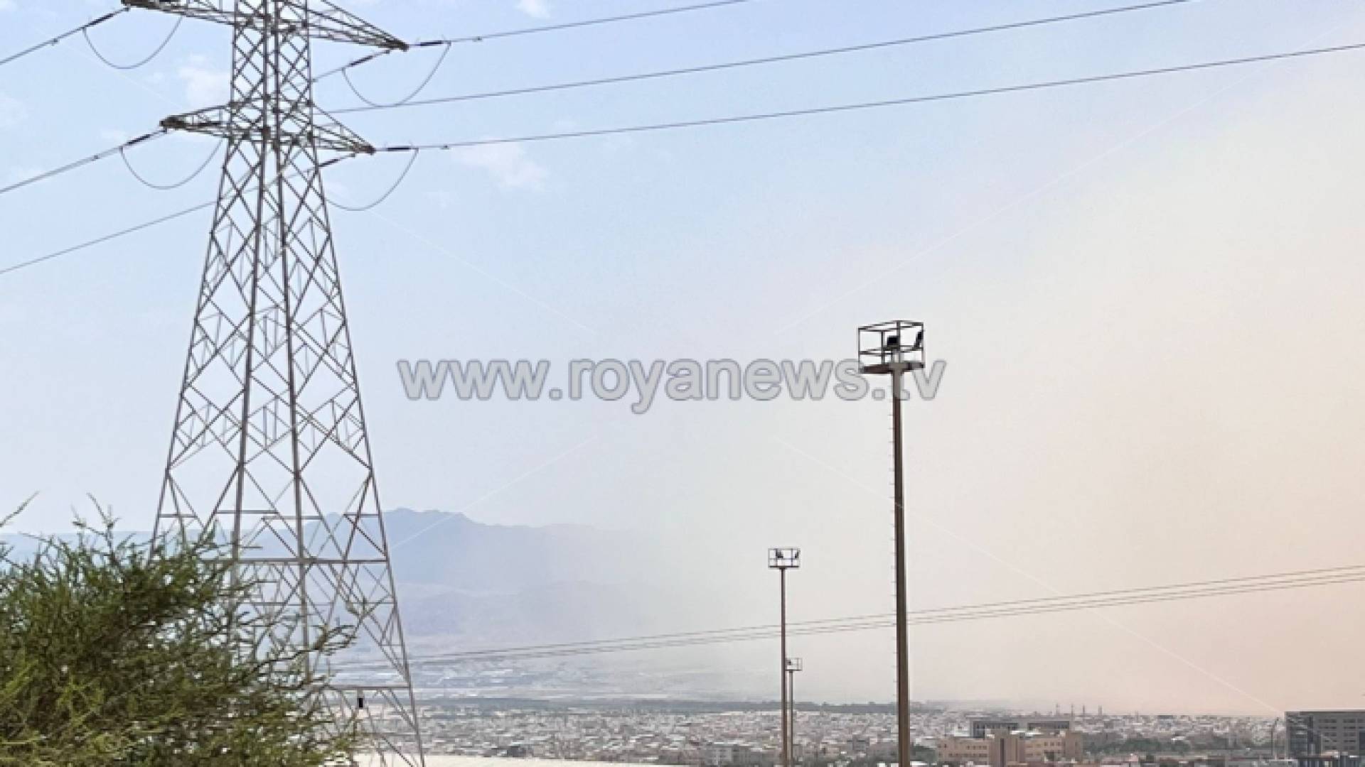 عاصفة ترابية في العقبة