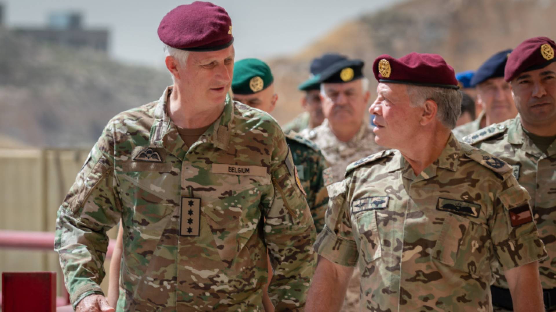 جلالة الملك عبدالله الثاني وملك بلجيكا