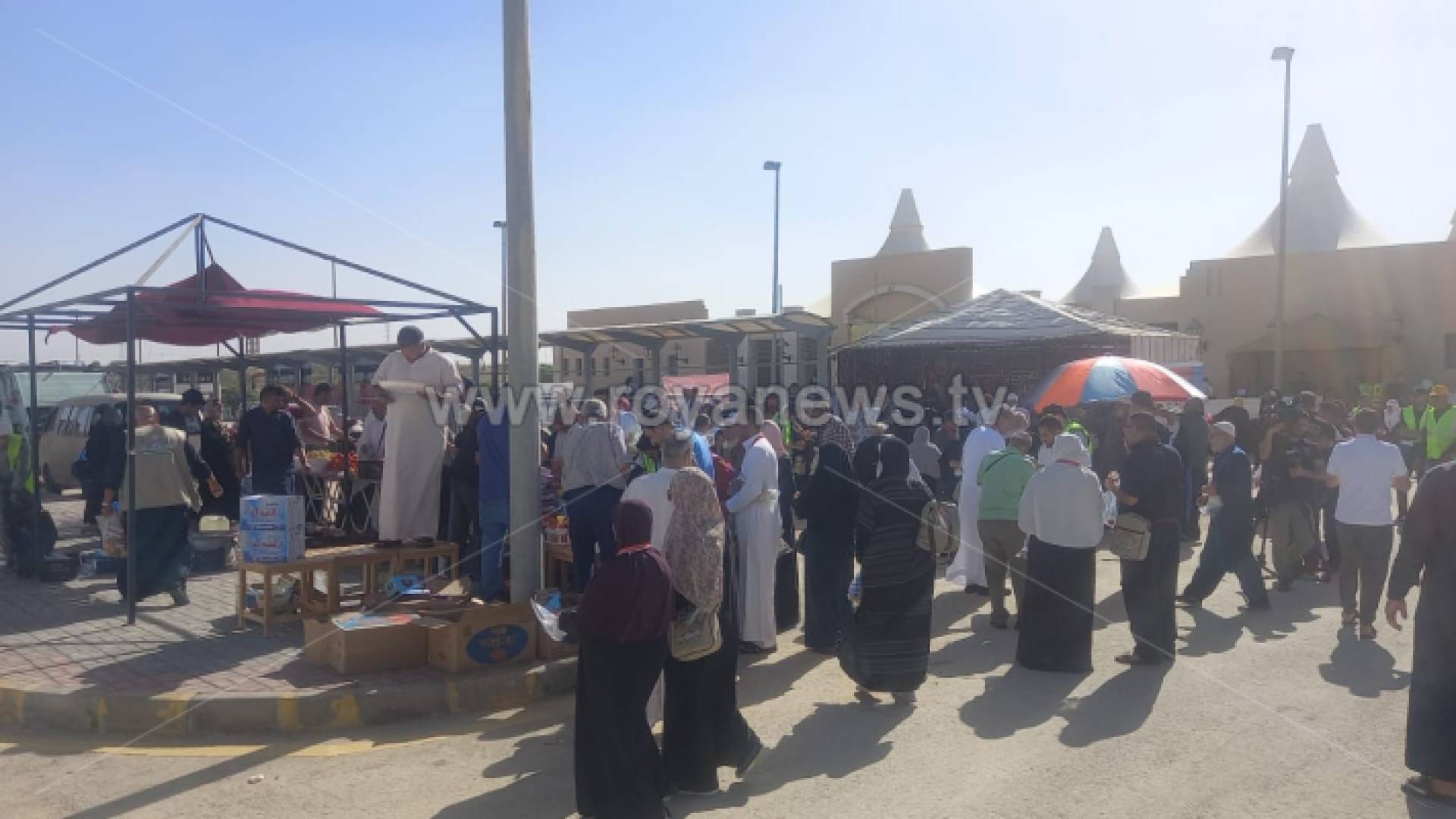 حجاج في مدينة معان