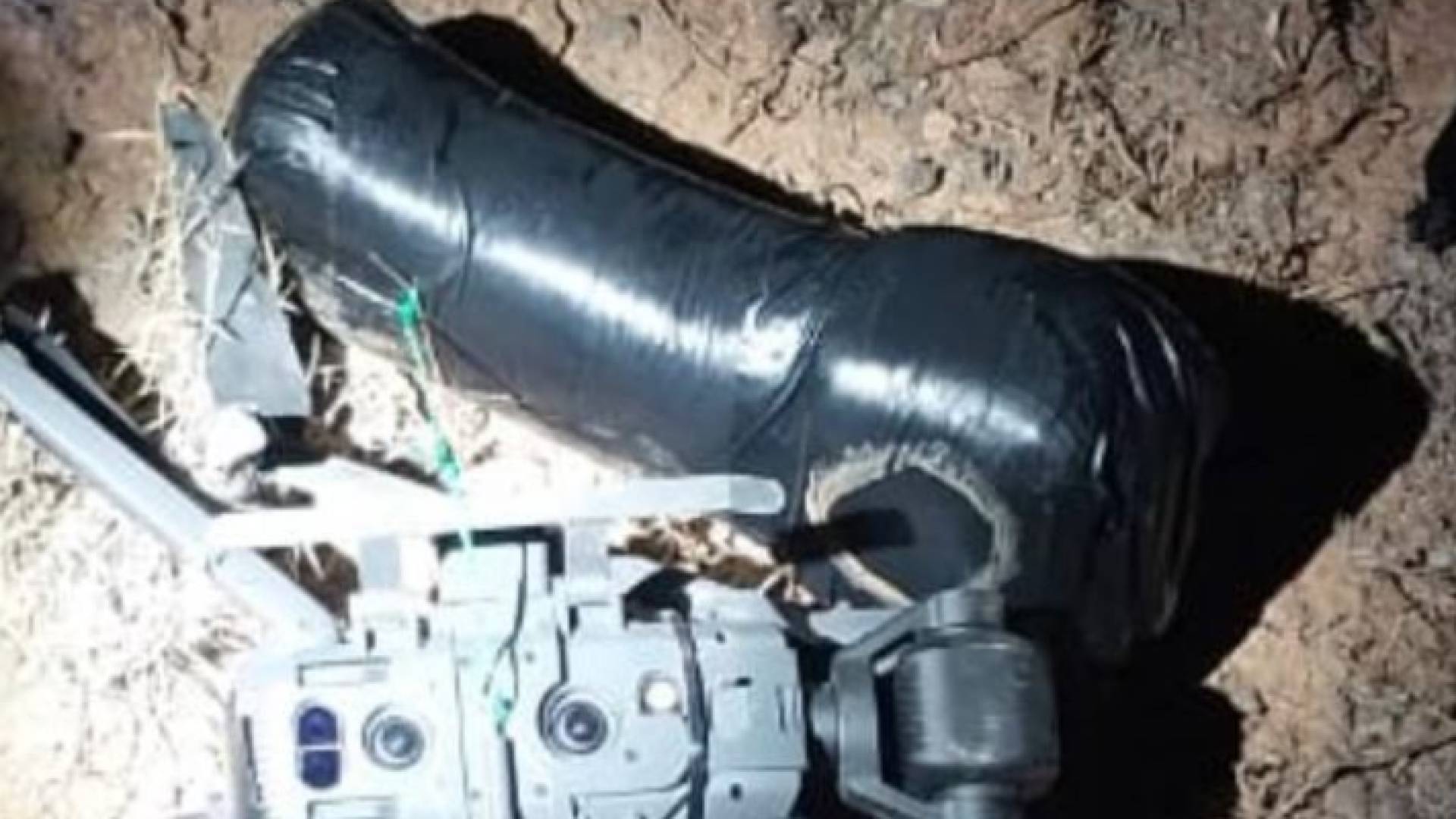 الطائرة المسيرة عقب سقوطها