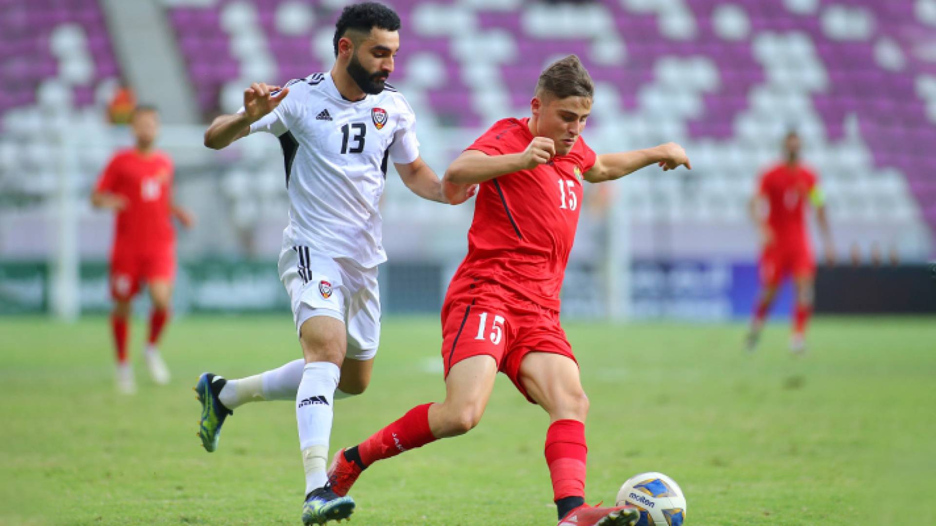 من مواجهة النشامى والإمارات