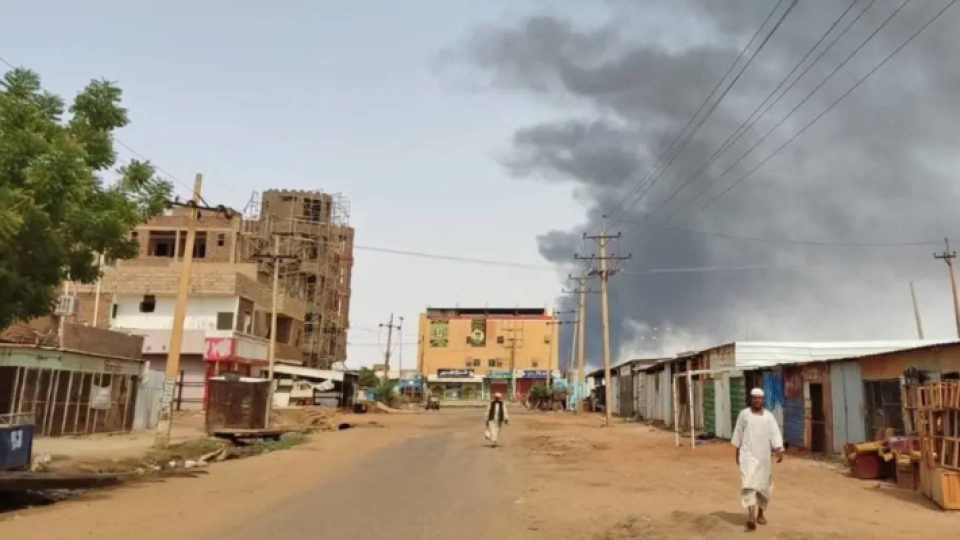 جانب من اشتباكات السودان