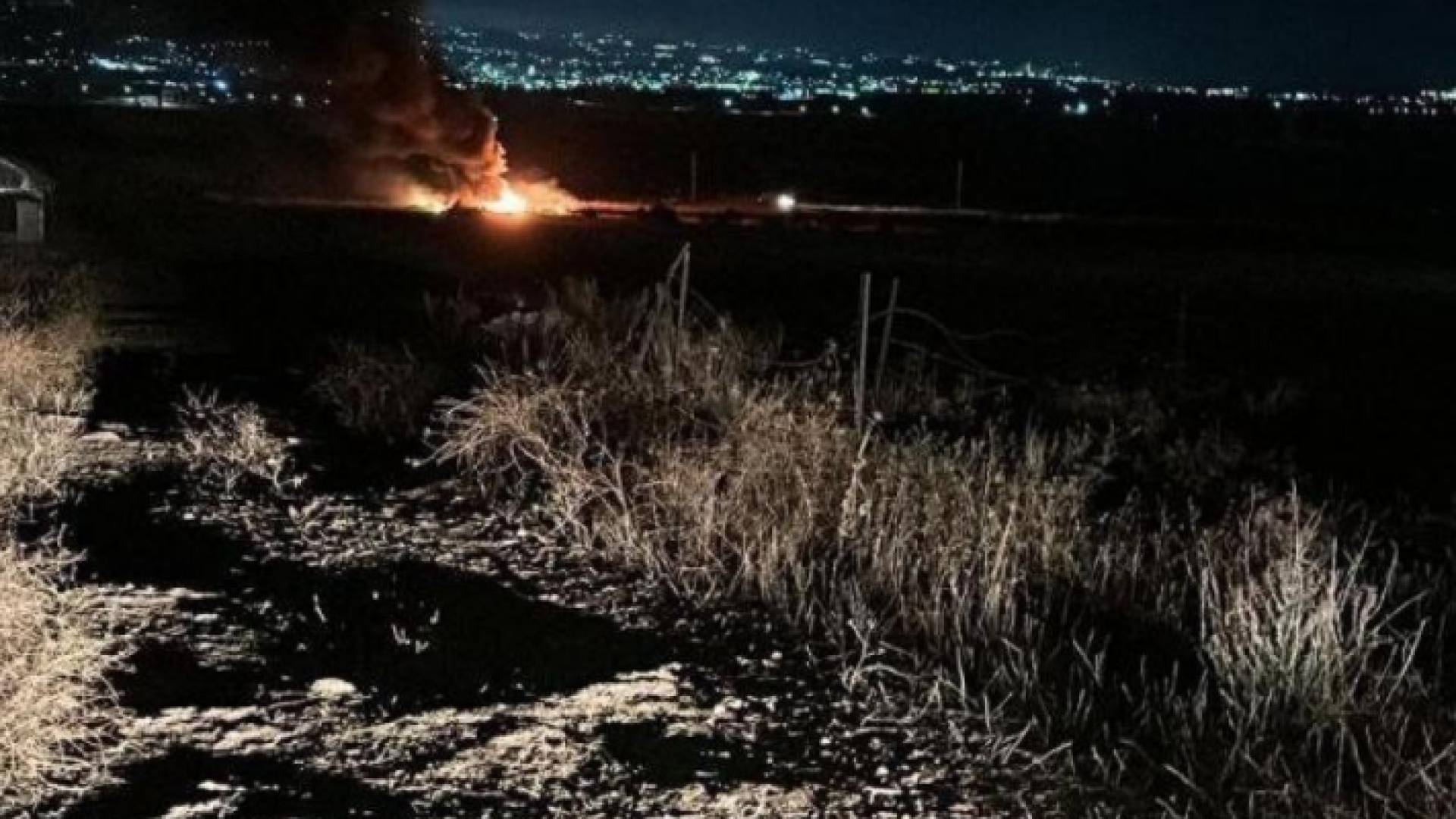 صورة للمركبة المستهدفة من قبل قوات الاحتلال