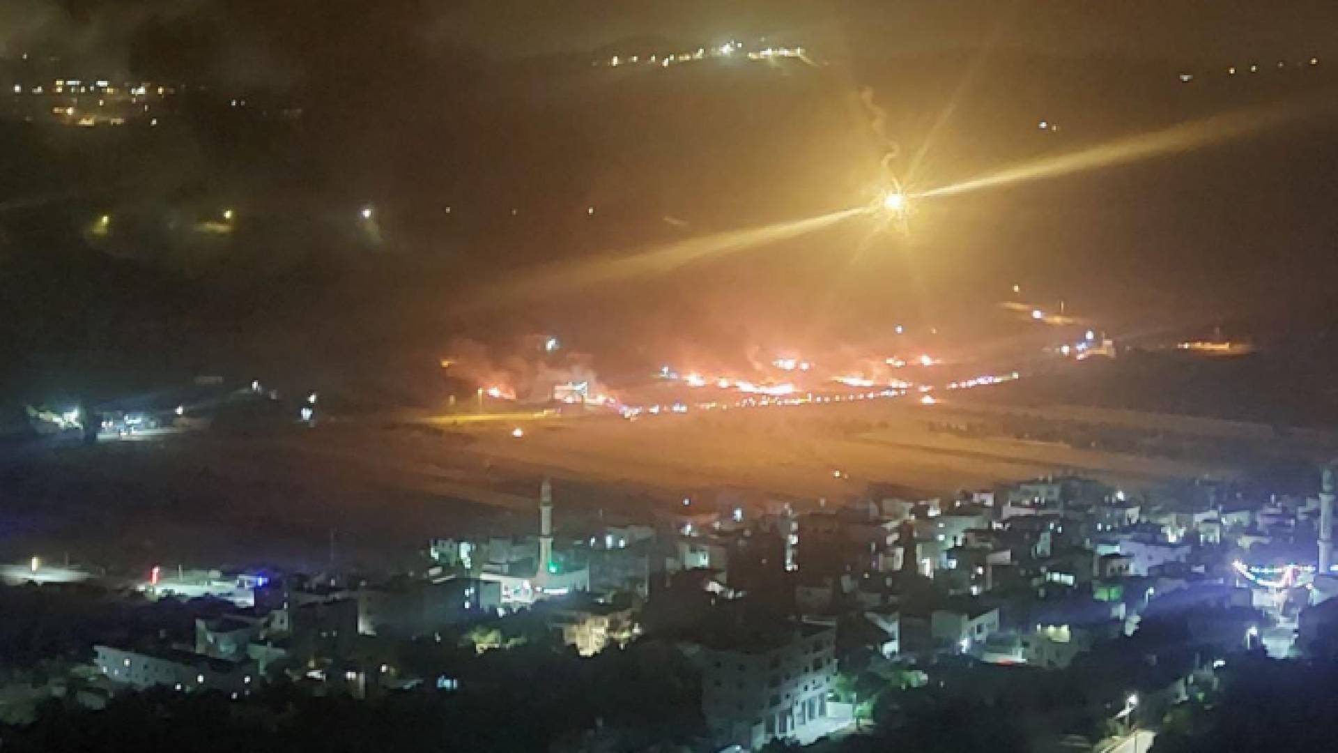 صورة من حرائق المستوطنين