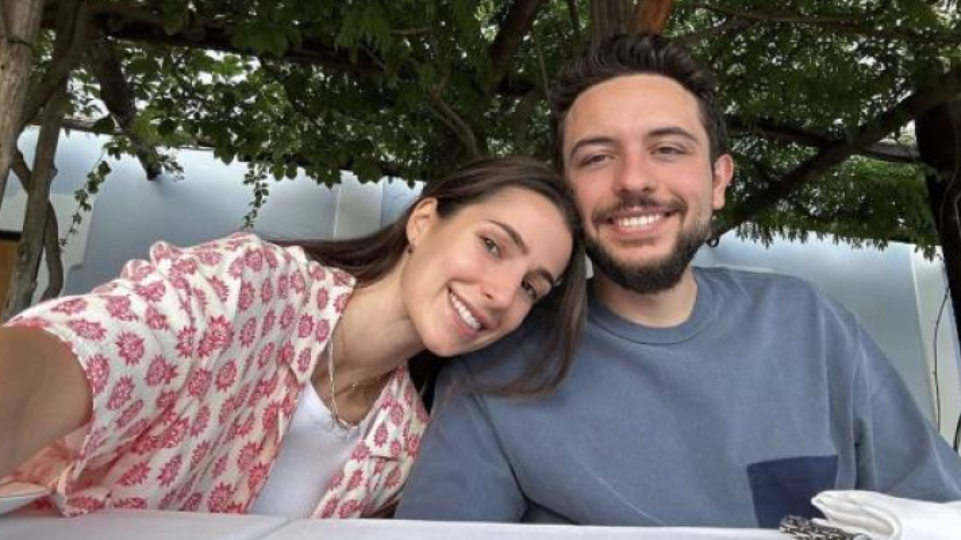 سمو الأمير الحسين بن عبدالله الثاني والأميرة رجوة الحسين