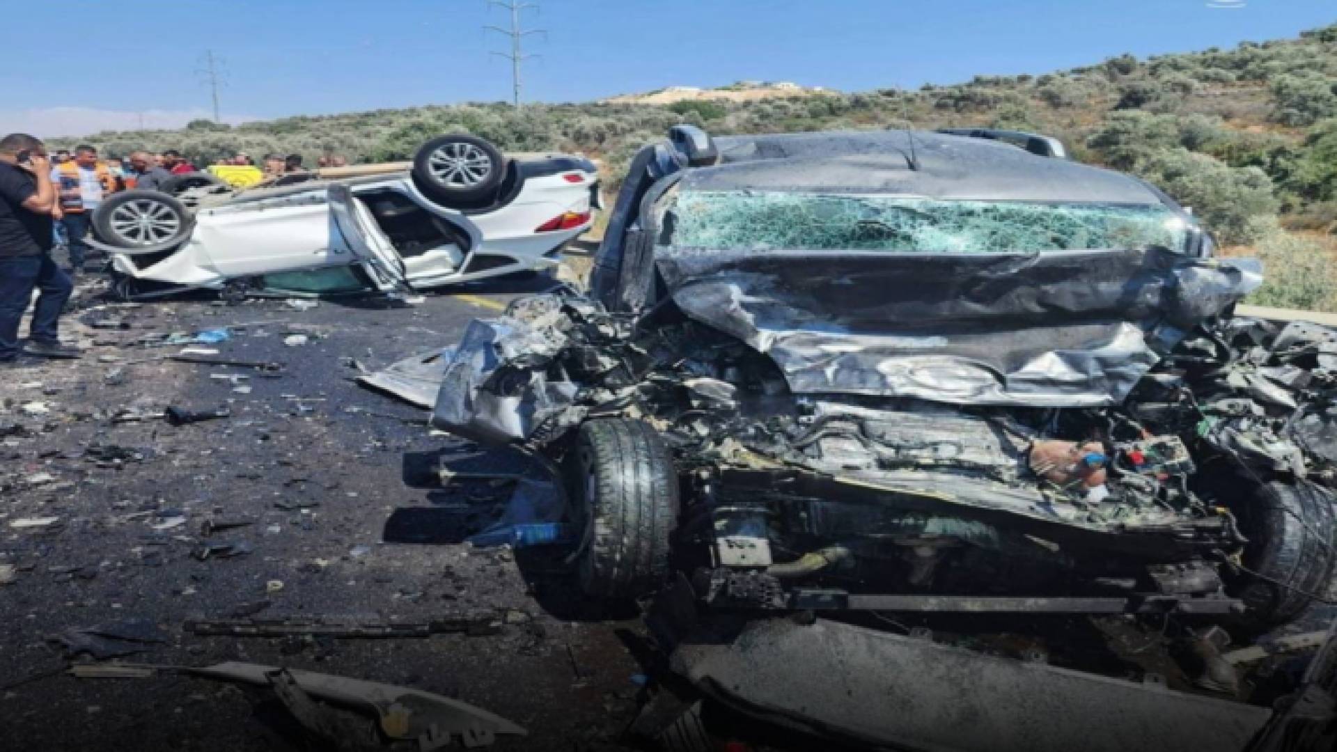 حادث سير قرب نابلس في الضفة الغربية المحتلة