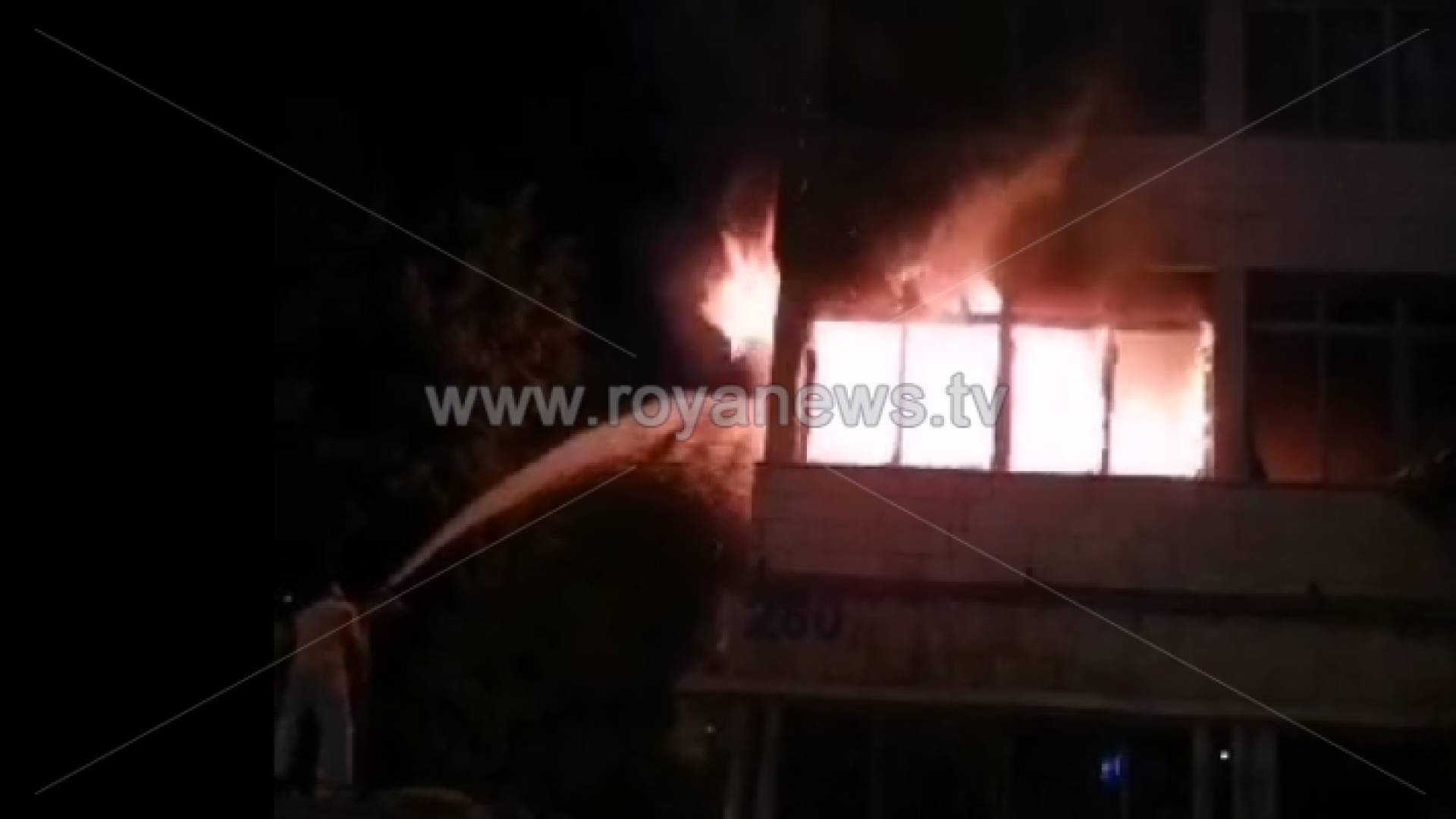 الصورة من حريق الشقة