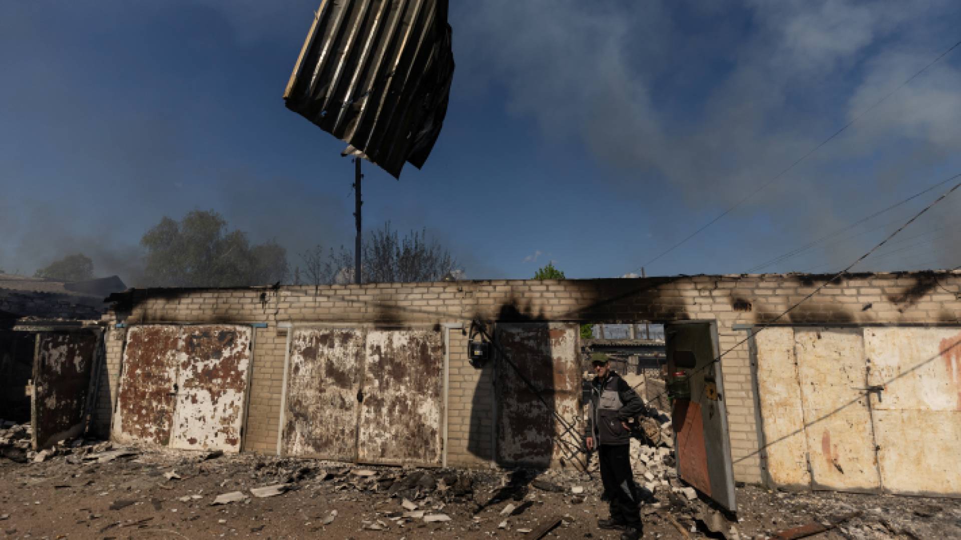 هجوم سابق على مدينة ليمان شرق أوكرانيا