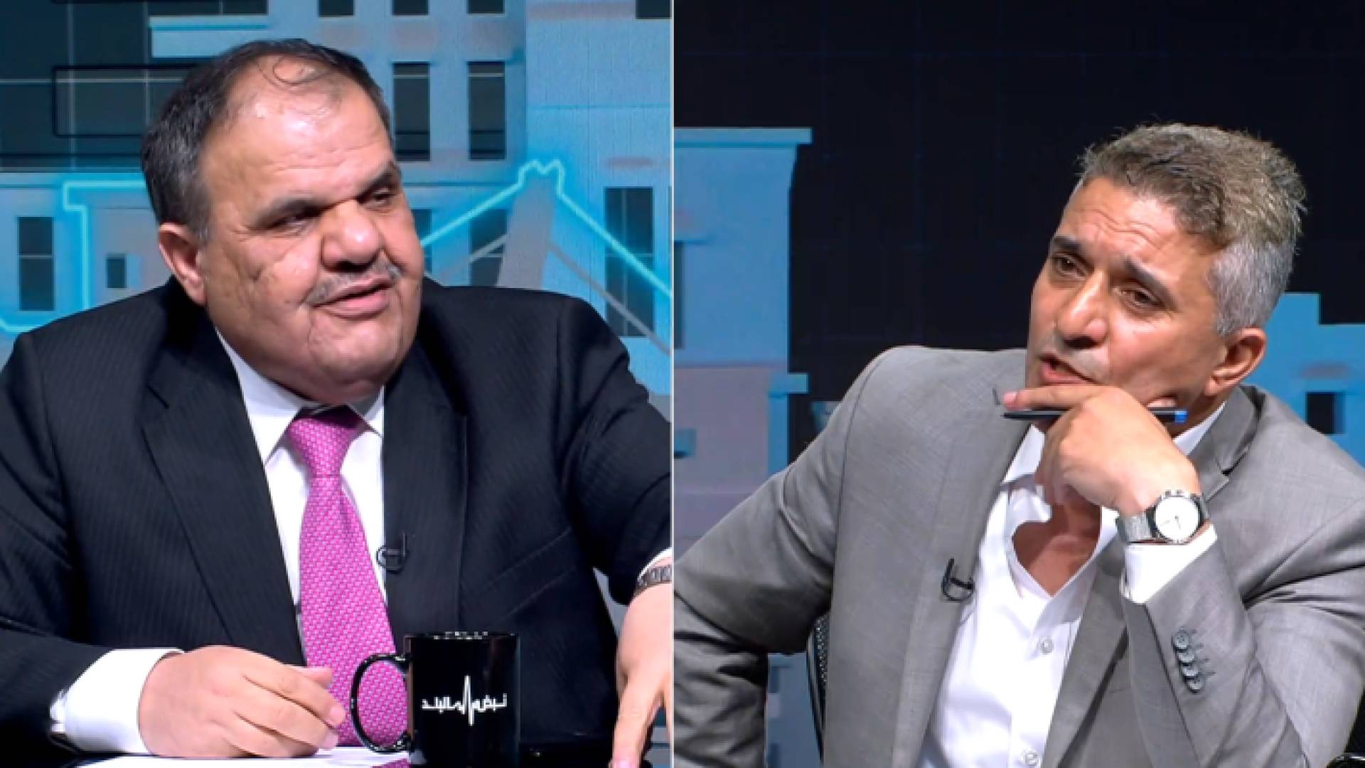 عضو مجلس الأعيان السابق طلال الشرفات والصحفي فارس الحباشنة