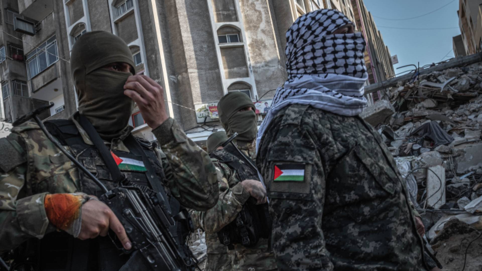 عناصر من المقاومة الفلسطينية في قطاع غزة