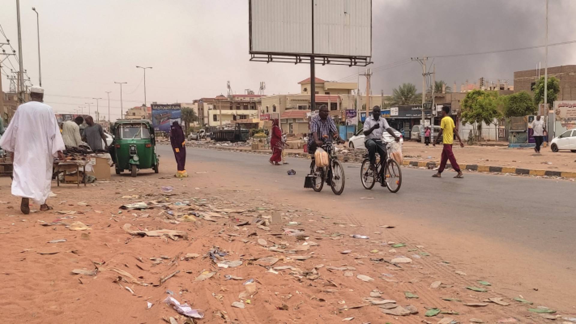 الصورة من أعمال العنف بالسودان