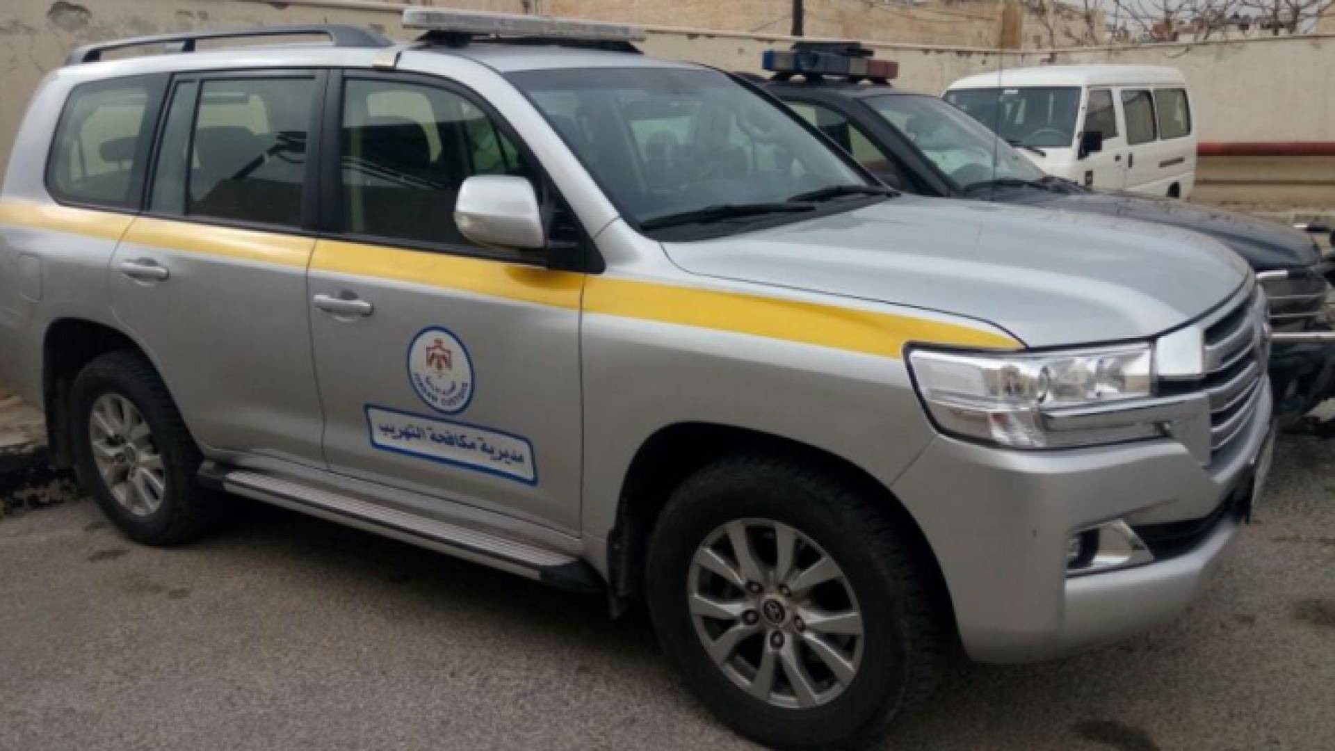 مركبة تابعة للجمارك الأردنية