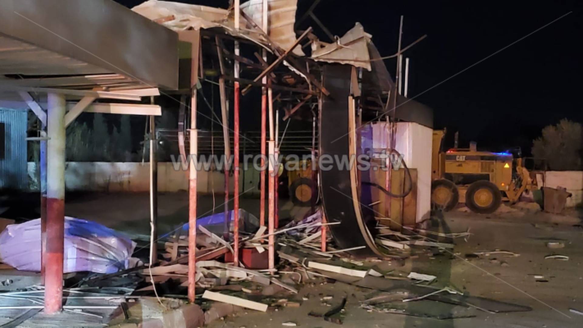 الصورة من موقع الانفجار