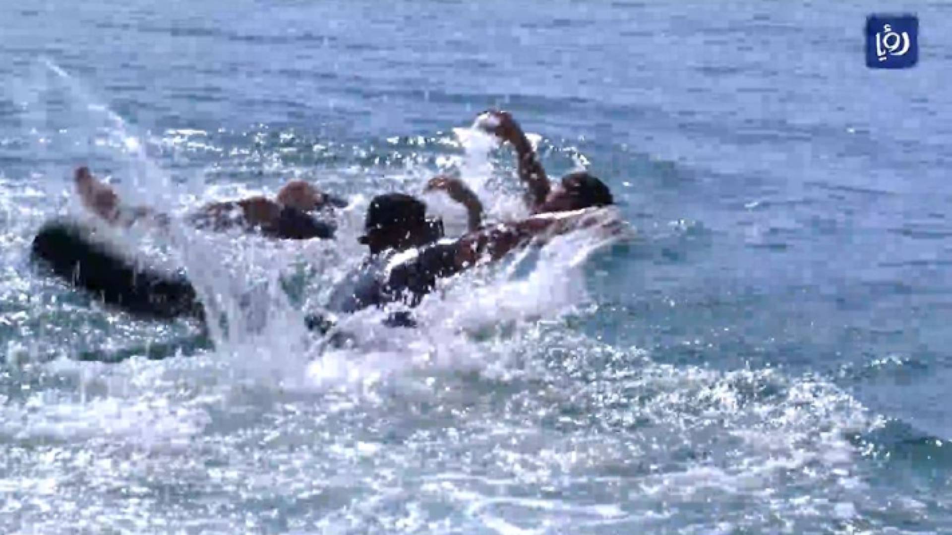 مشهد تمثيلي لحالة غرق