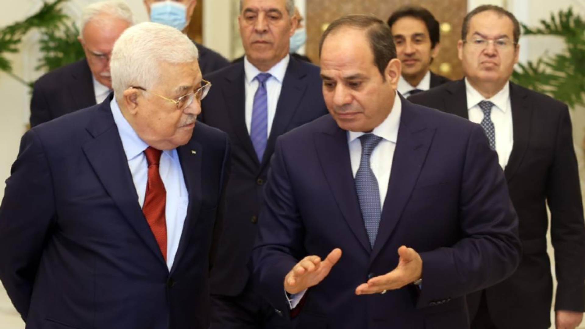 عبد الفتاح السيسي ومحمود عباس